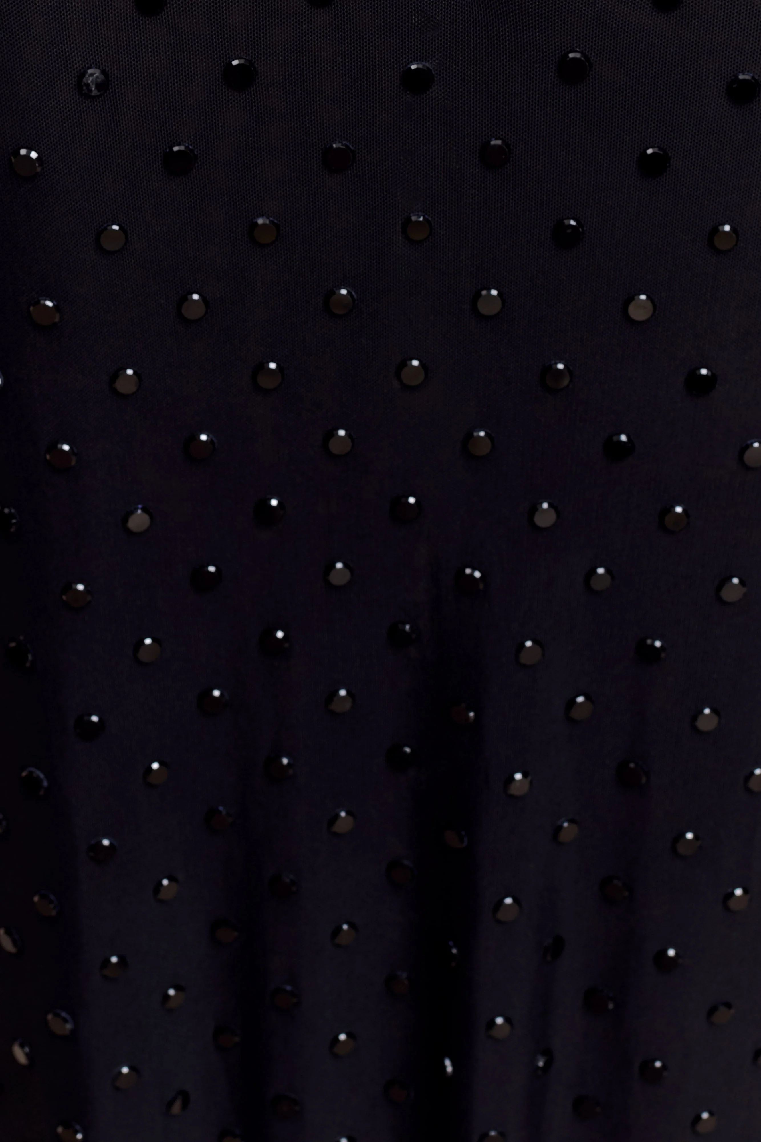 Acadia Diamante Long Sleeve Maxi Dress - Black - Image 9