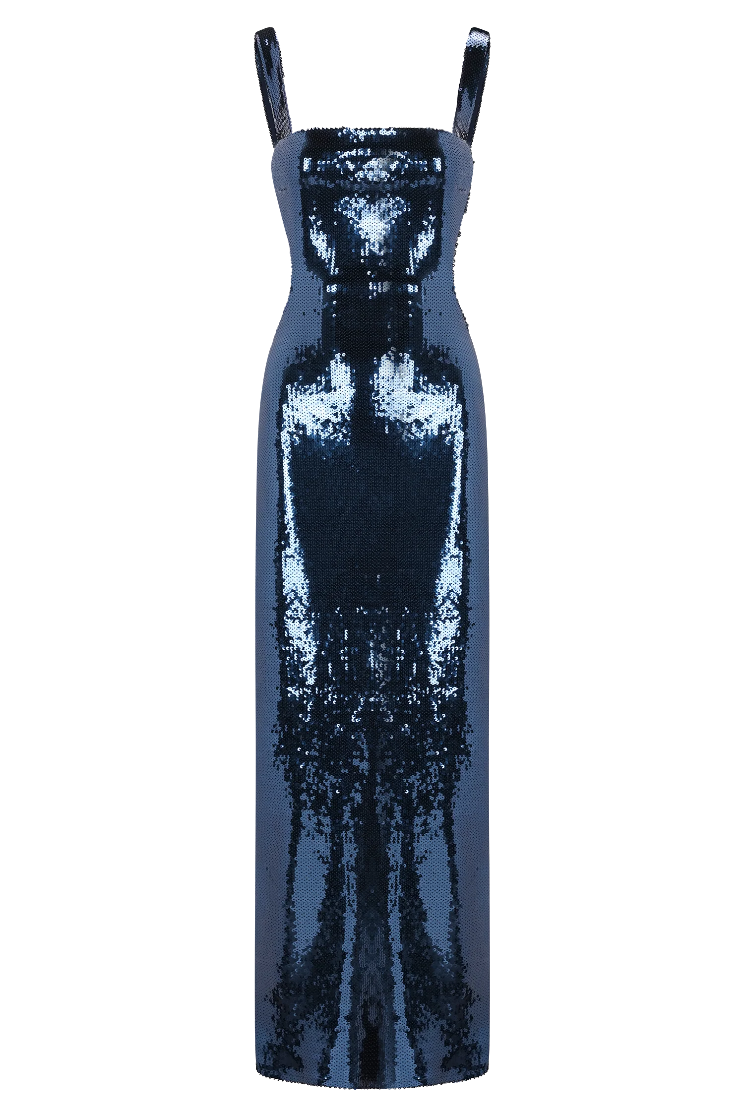 Adoria Sequin Cut Out Maxi Dress - Navy - Image 12