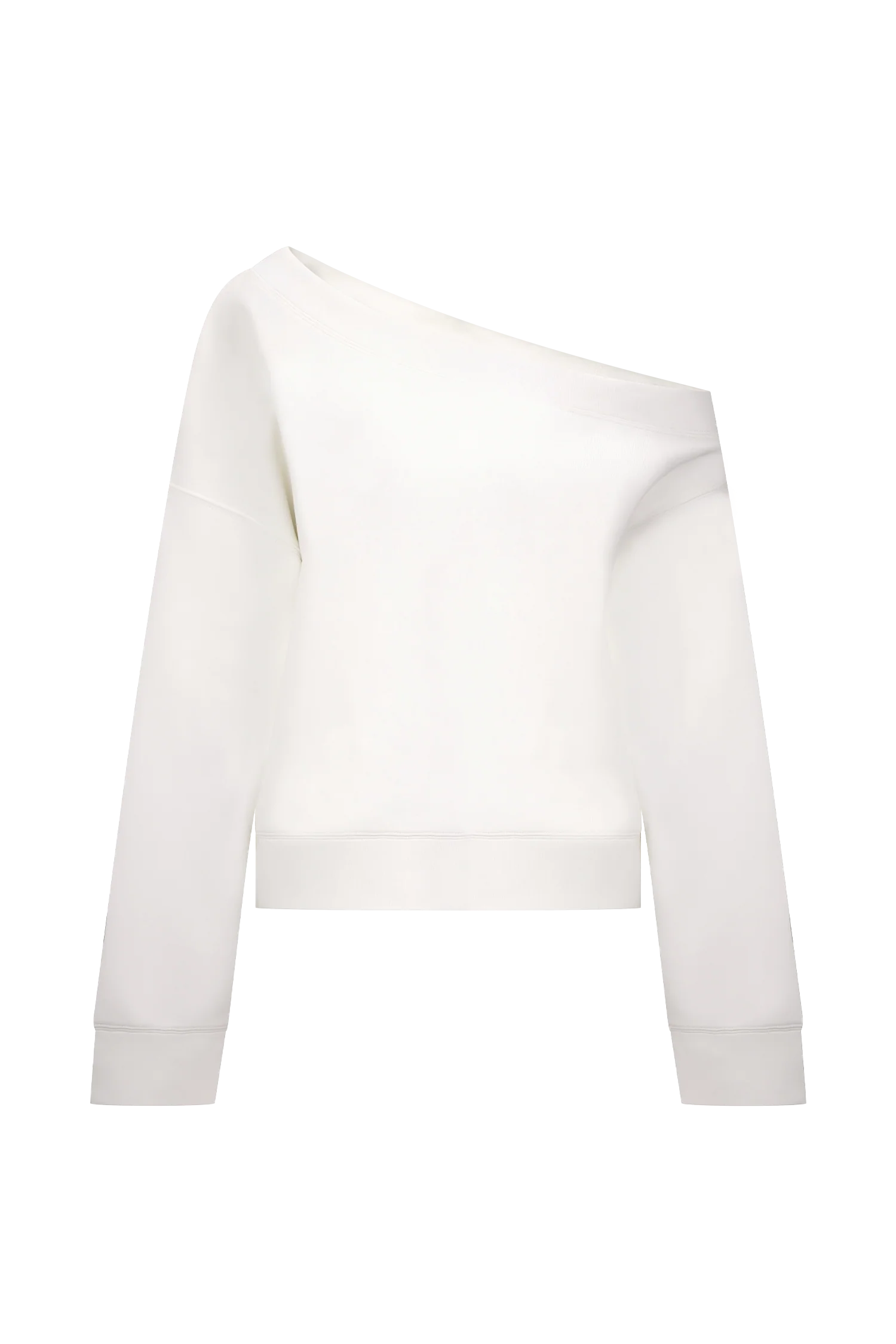 Aiden Slouchy Crew Jumper - Ivory - Image 7