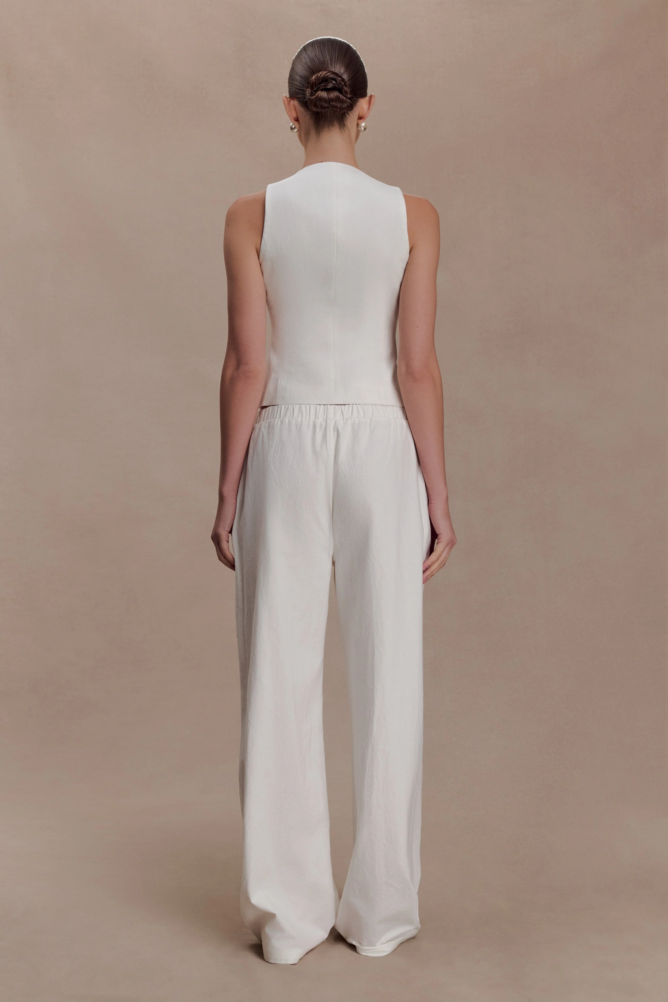 Aldea Cotton Sleeveless Top - White - Image 2