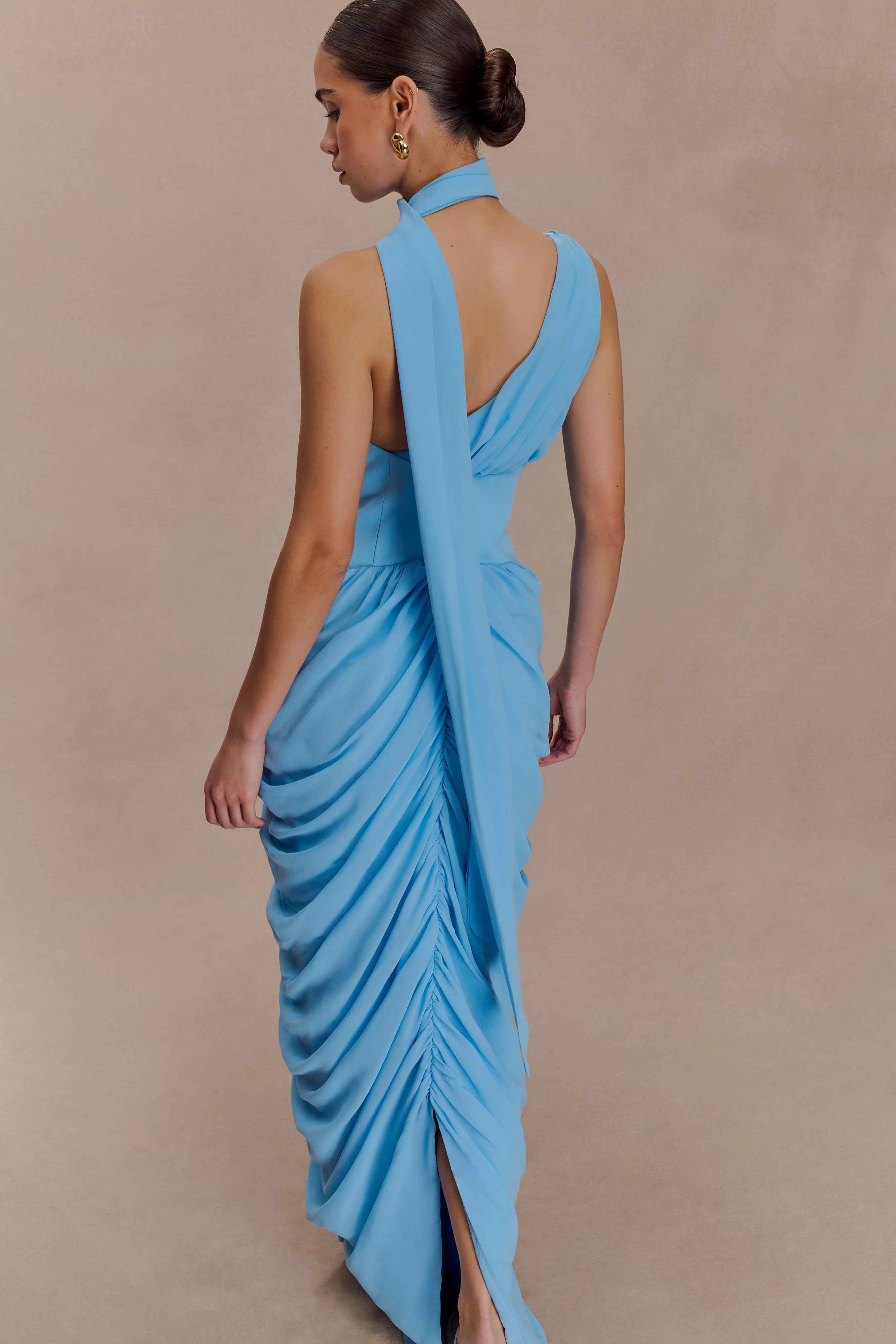 Alex Chiffon Maxi Dress - Blue - Image 6