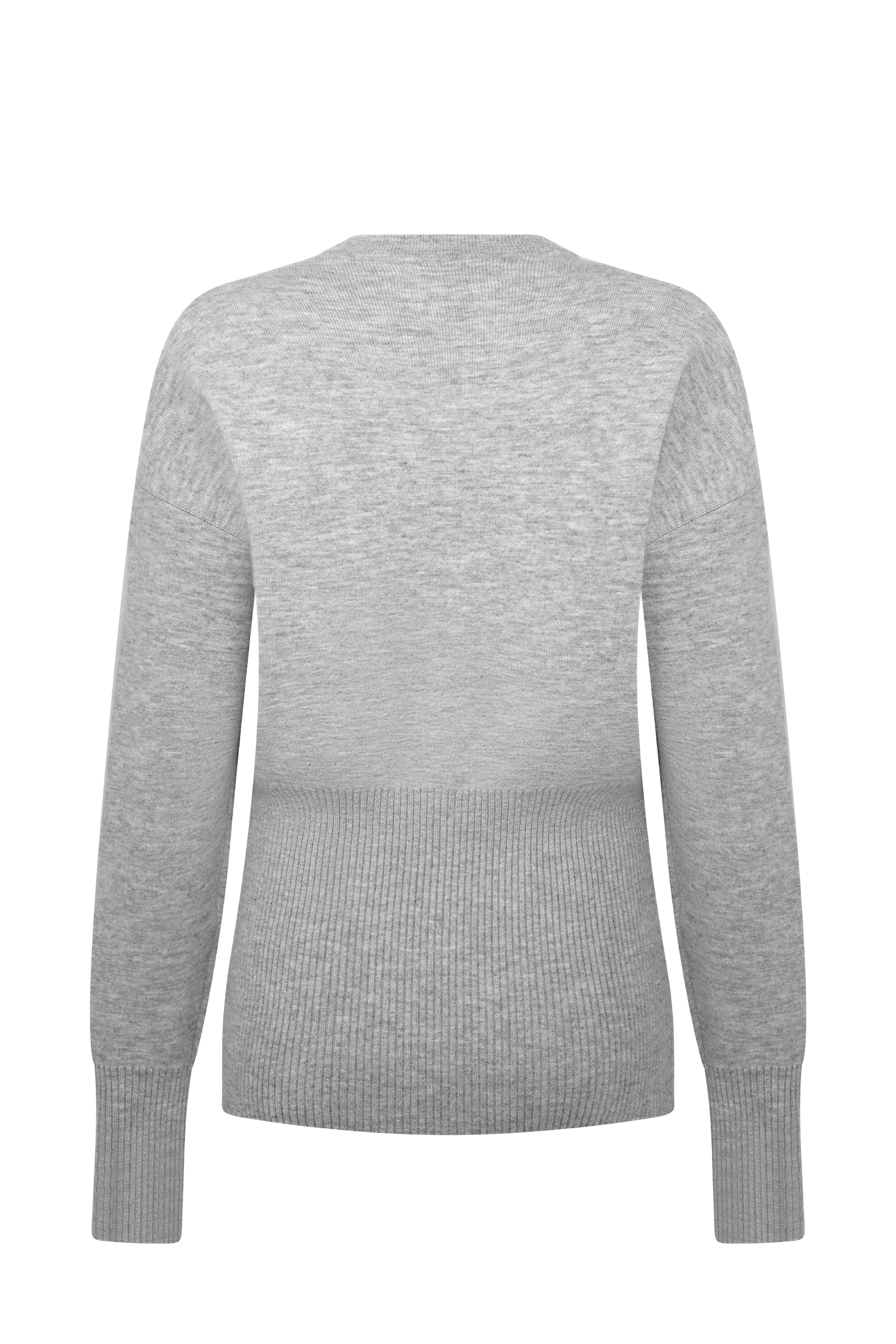 Alexia Buttoned Oversized Cardigan - Grey Marle - Image 8