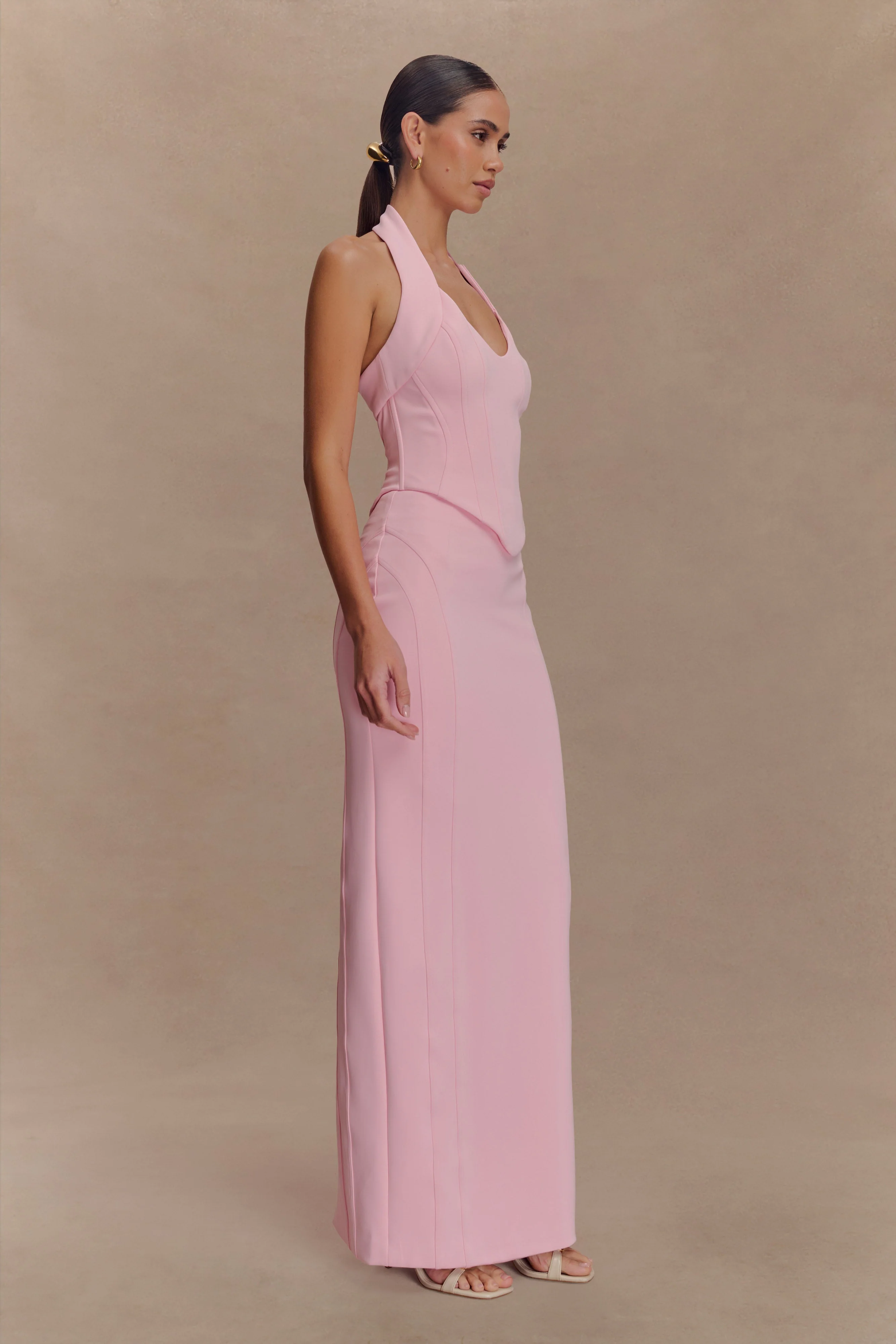 Alma High Waist Maxi Skirt - Candy Pink - Image 5
