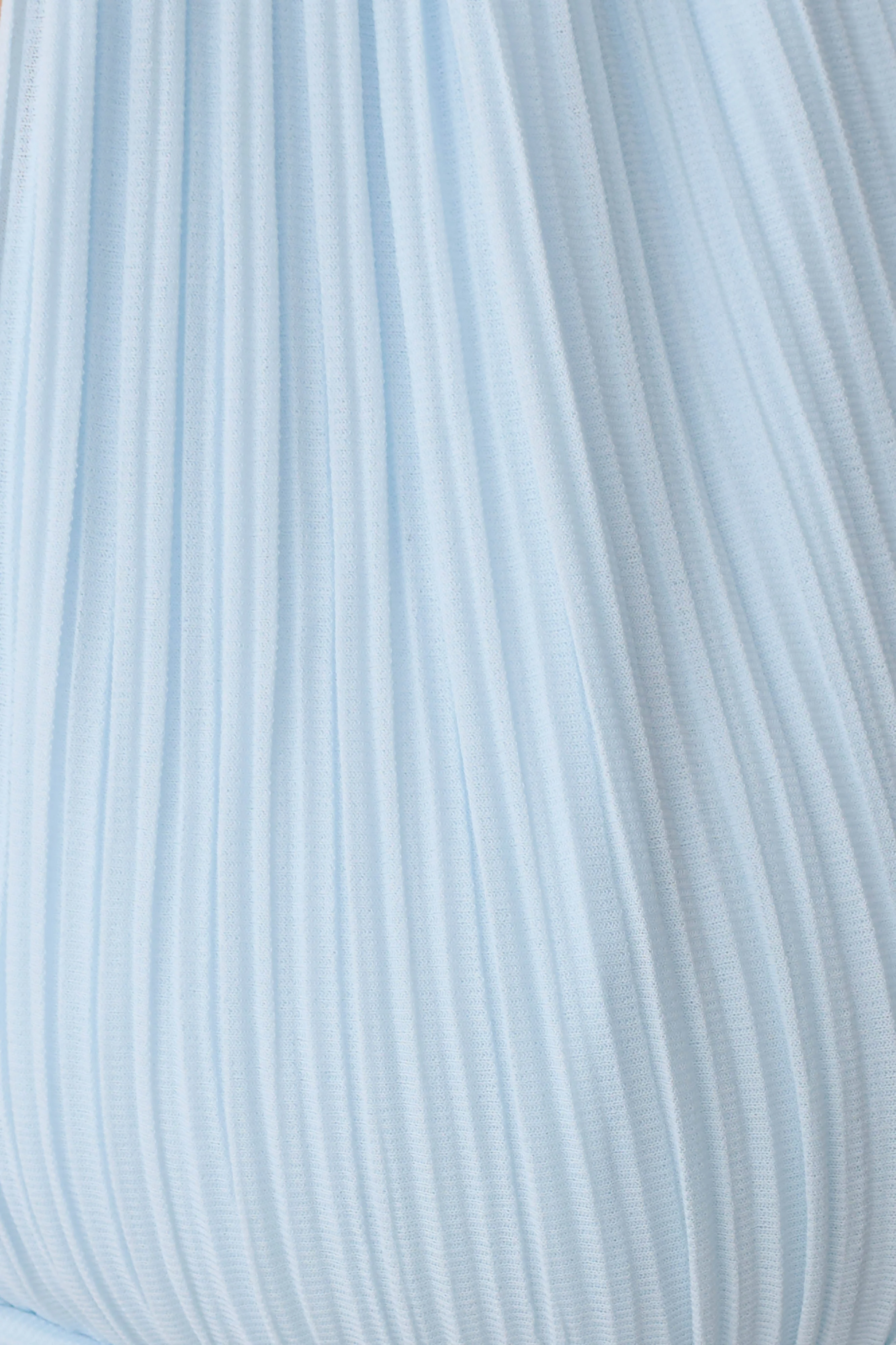 Amaris Sleeveless Plisse Halter Top - Pale Blue - Image 8