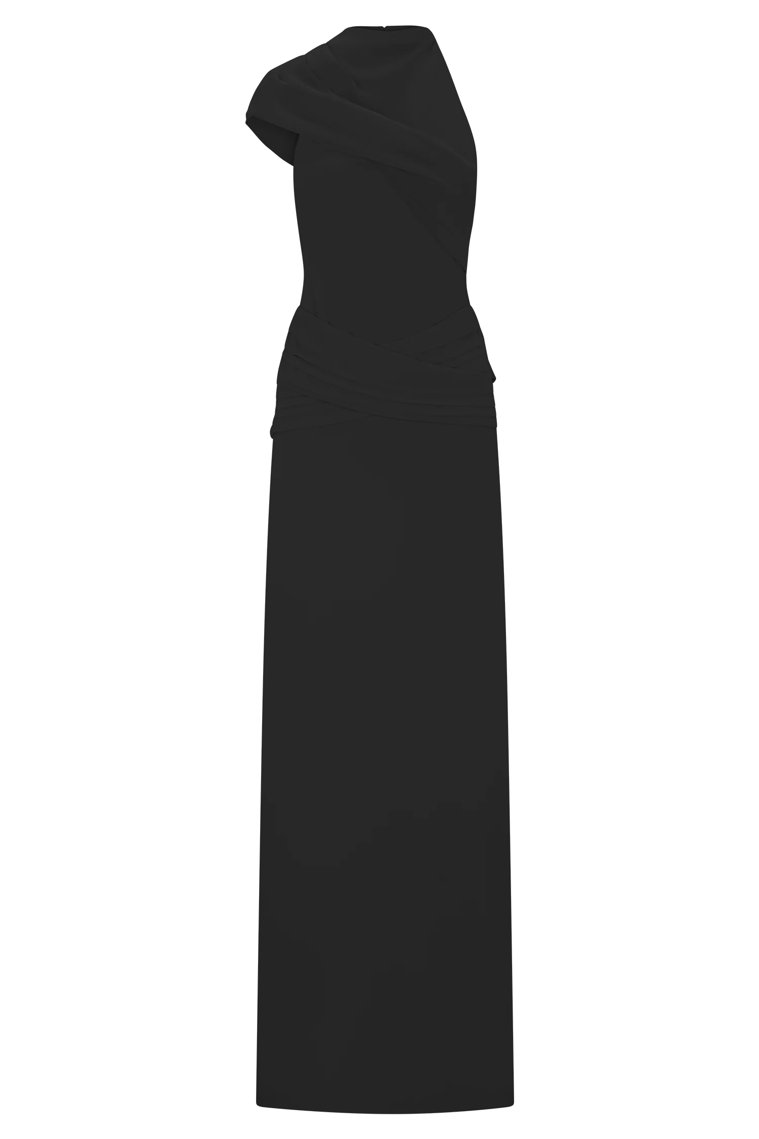 Analia Chiffon Maxi Dress - Black - Image 8