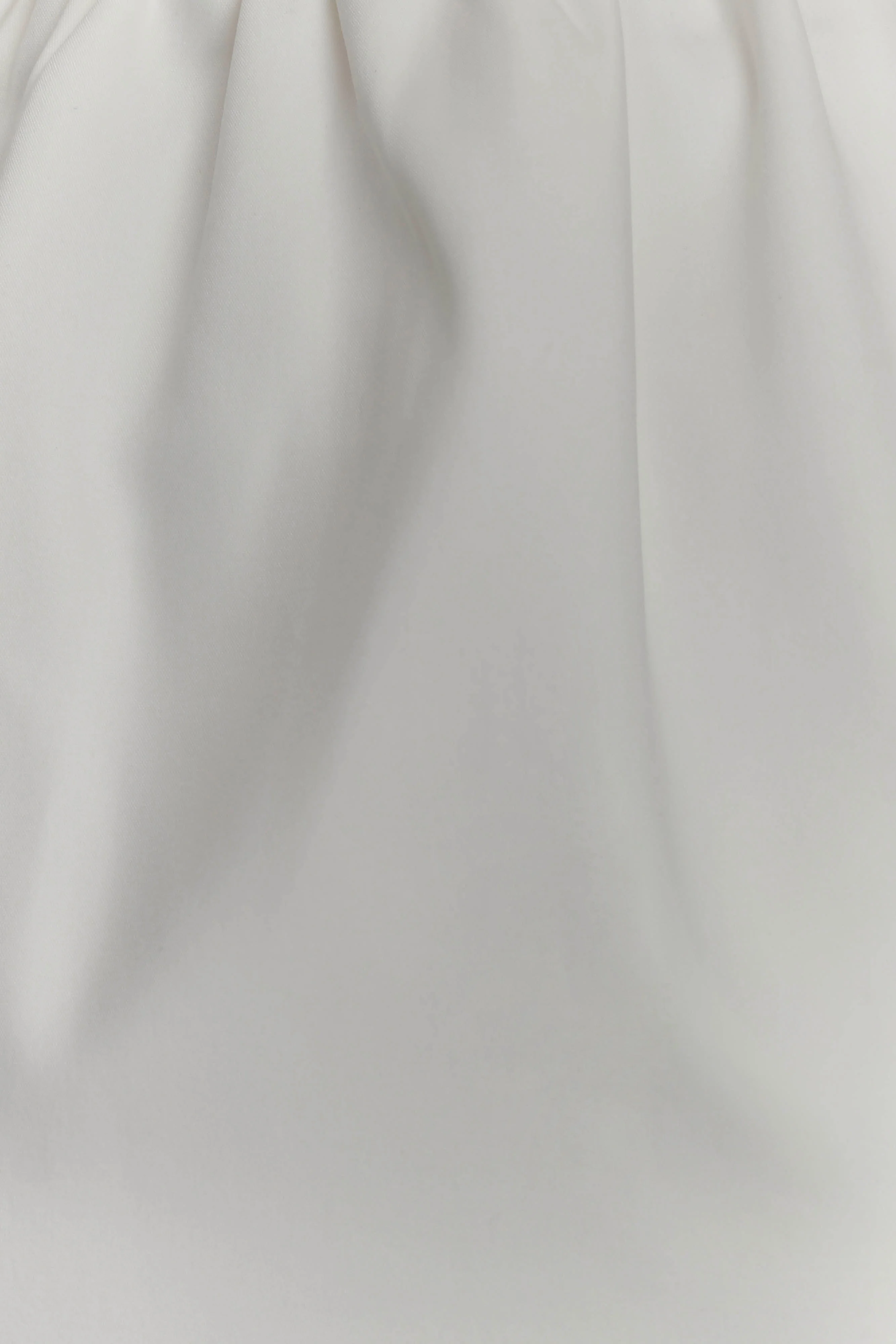 Ariana Pleated Neck Mini Dress - Ivory - Image 6
