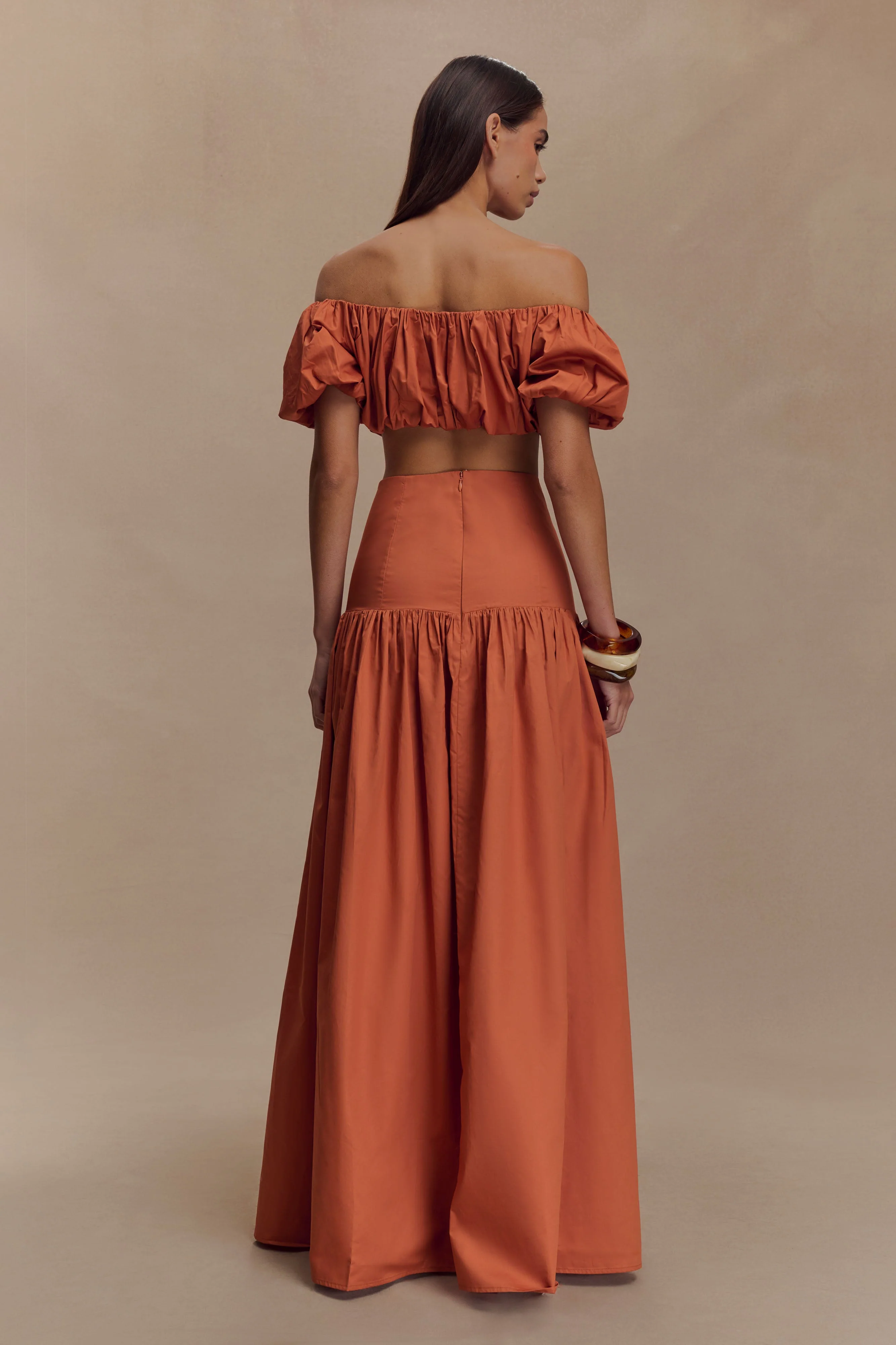 Autumn Maxi Skirt - Burnt Orange - Image 3