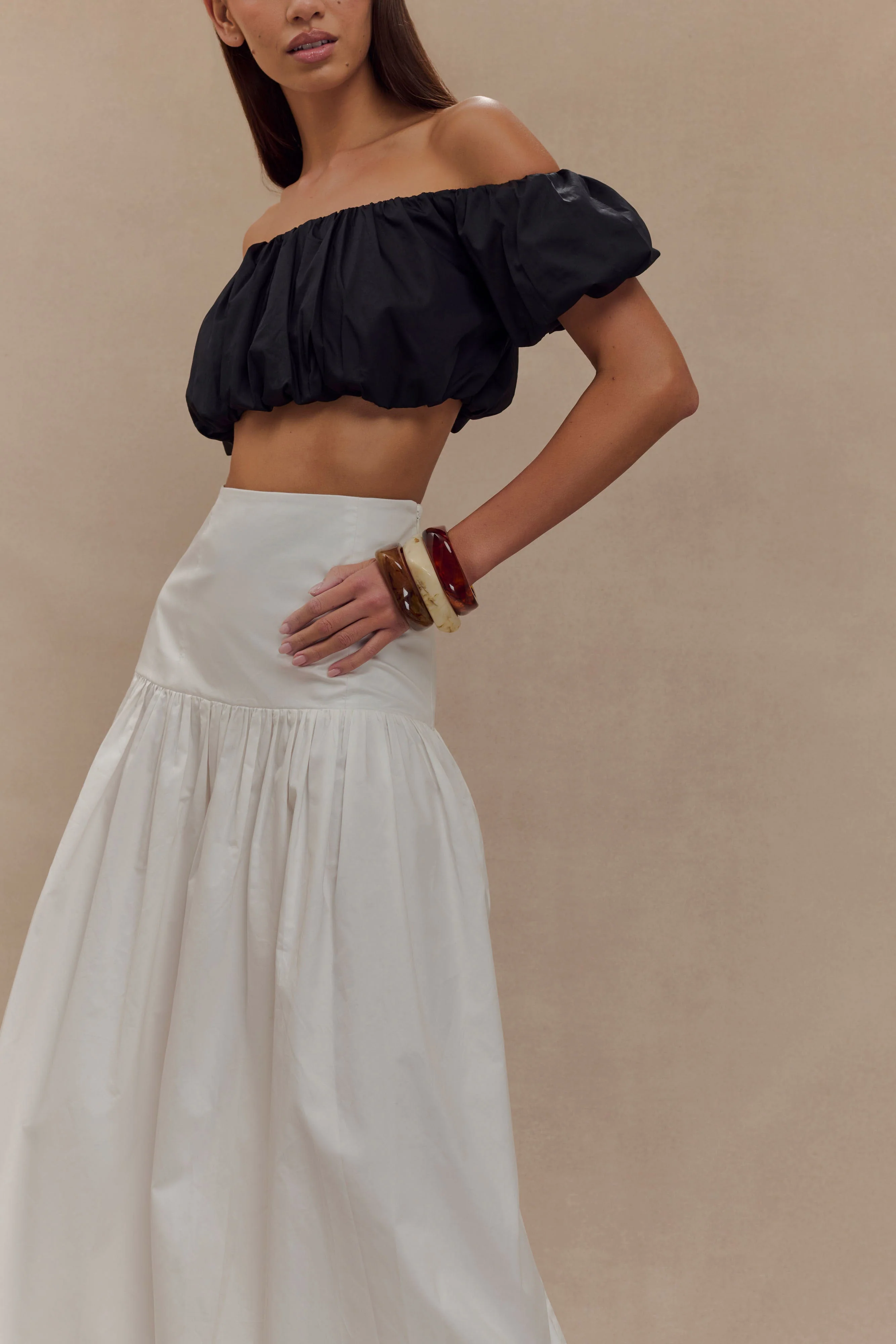 Autumn Maxi Skirt - White - Image 3