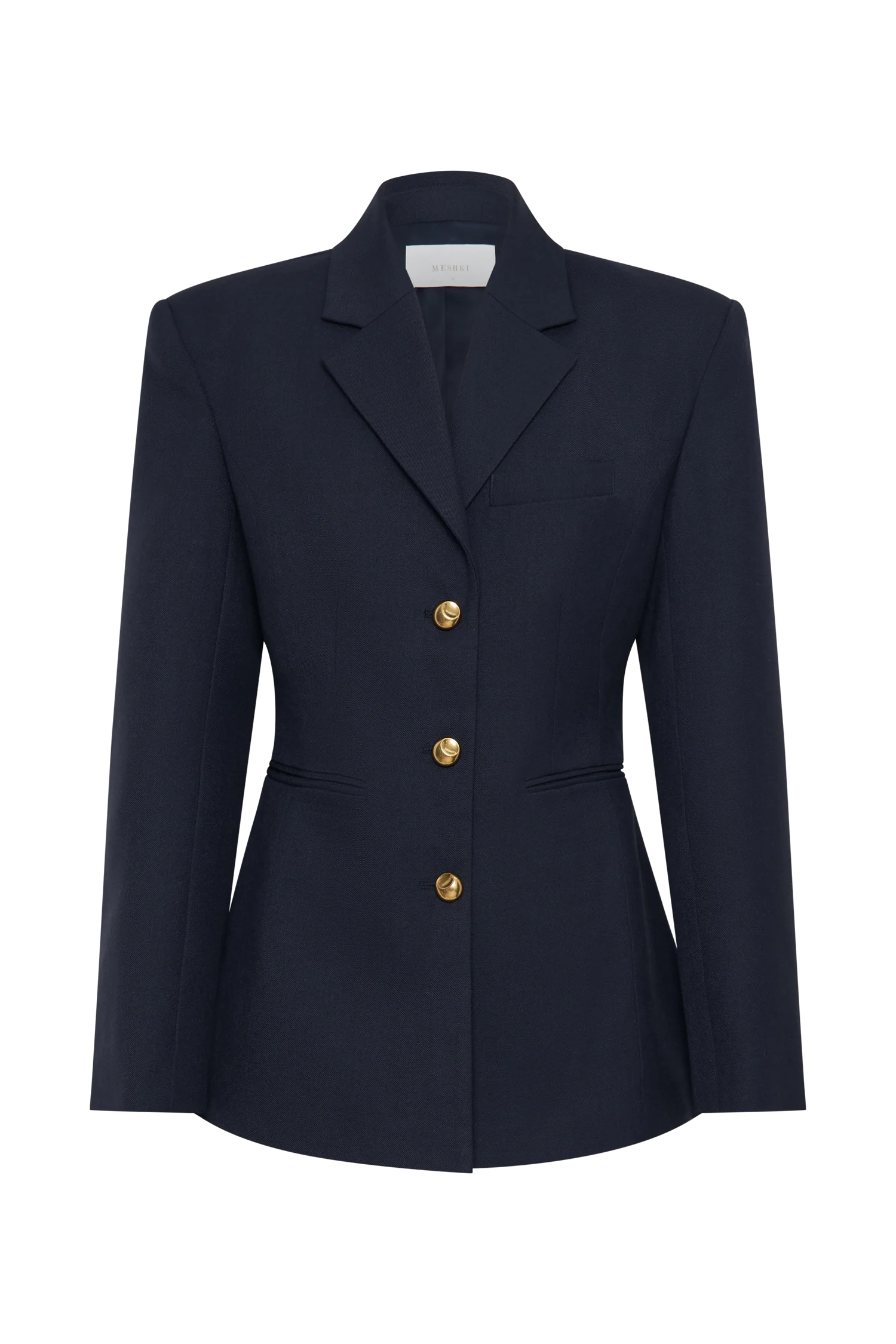 Bellamy Cinched Blazer - Dark Navy - Image 9