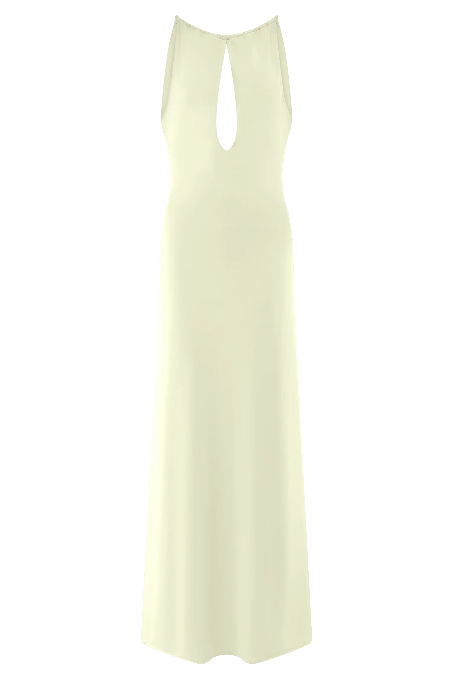 Beryl Slinky Maxi Dress With Pearls - Ivory - Image 9