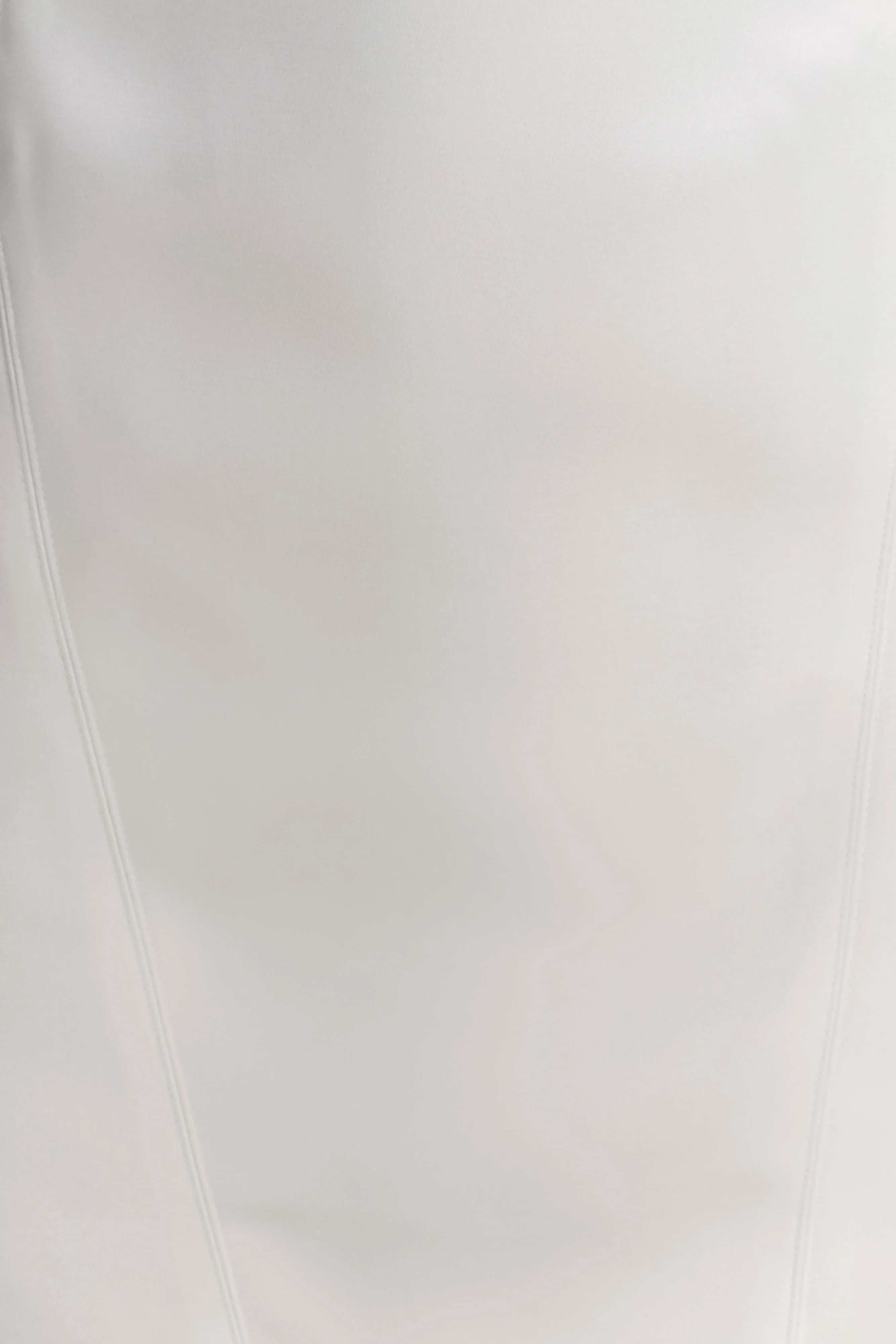 Beth Satin Mini Dress - White - Image 5