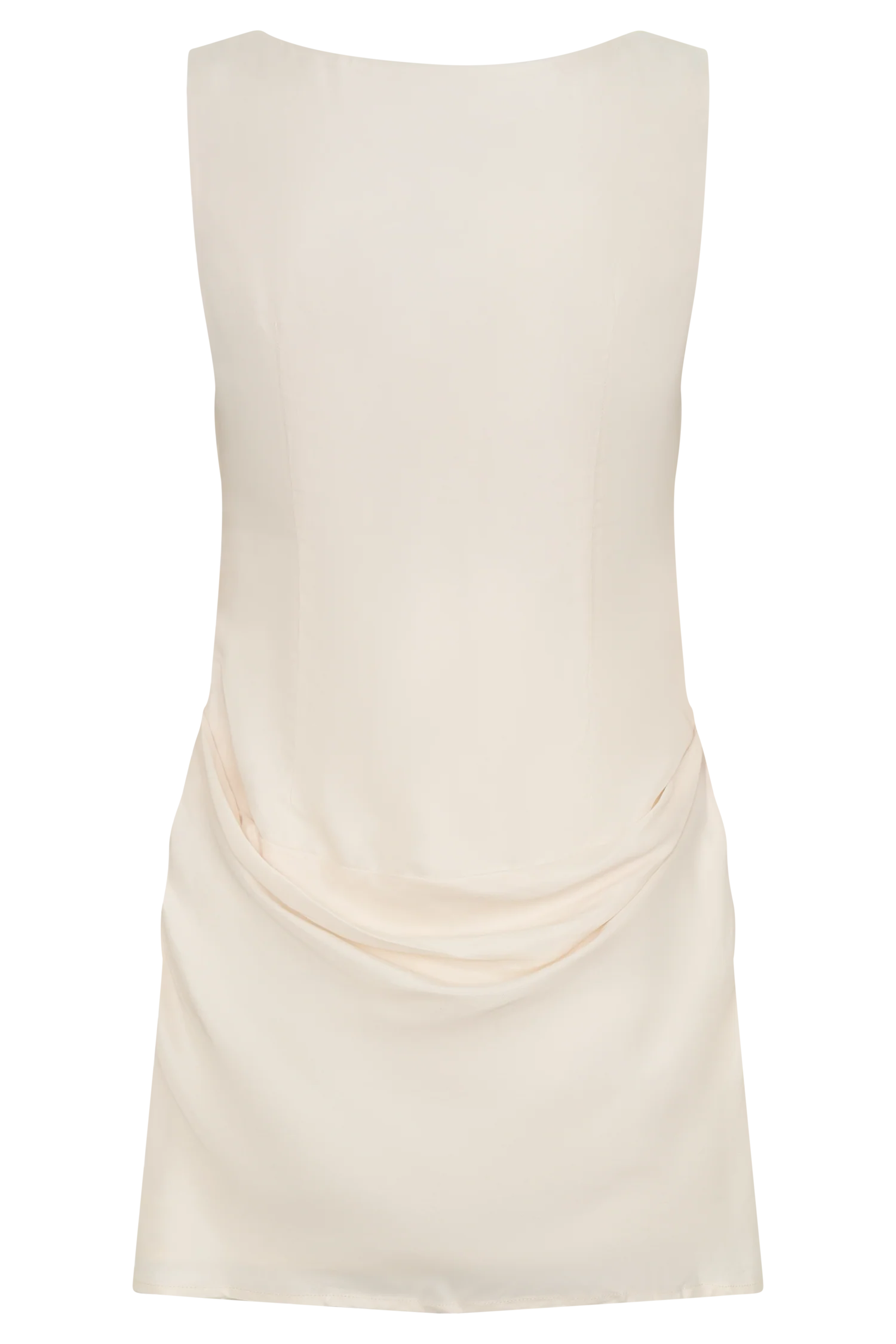 Bexley Draped Mini Dress - Ivory - Image 8