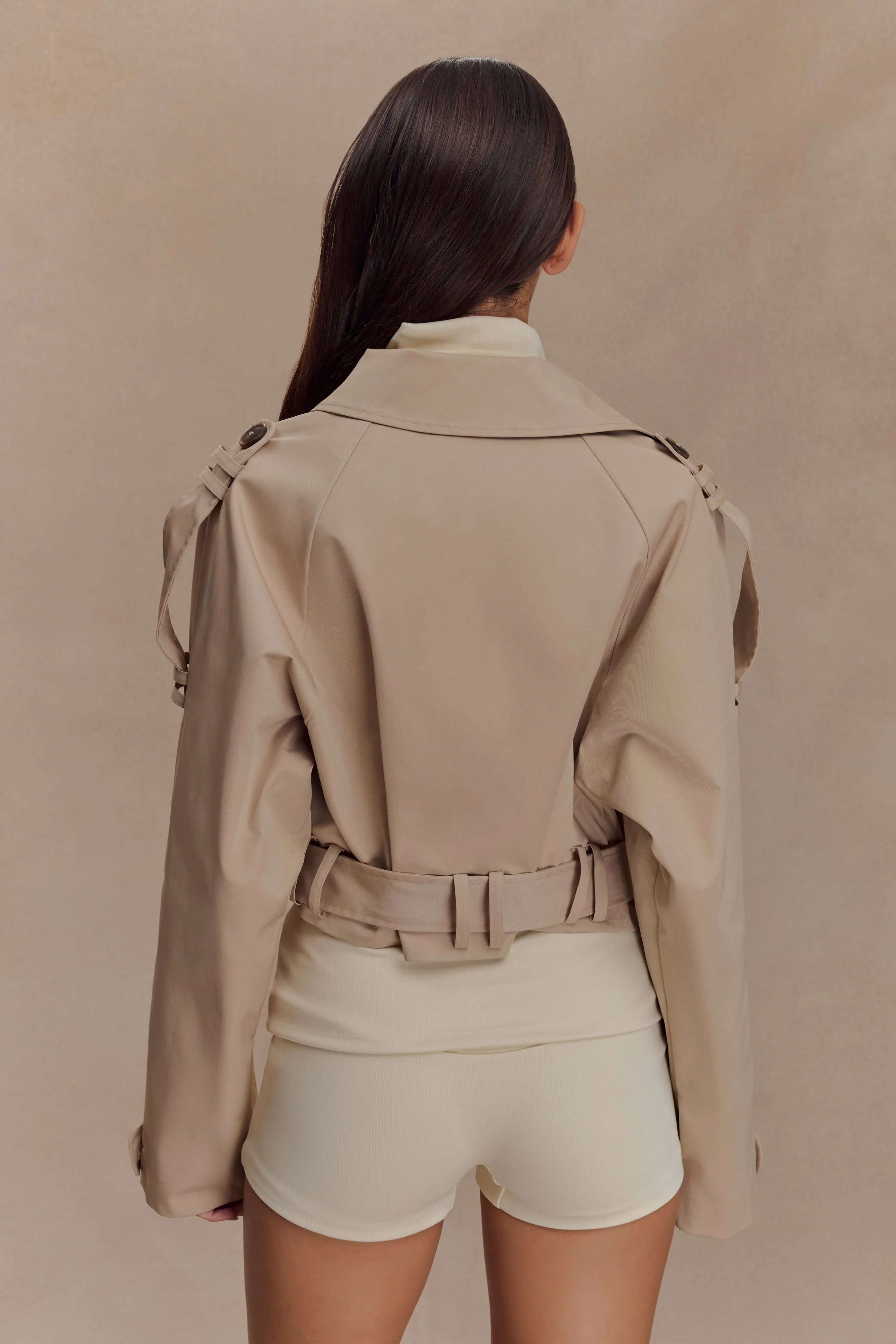 Birdie Fold Over Shorts - Ivory - Image 2