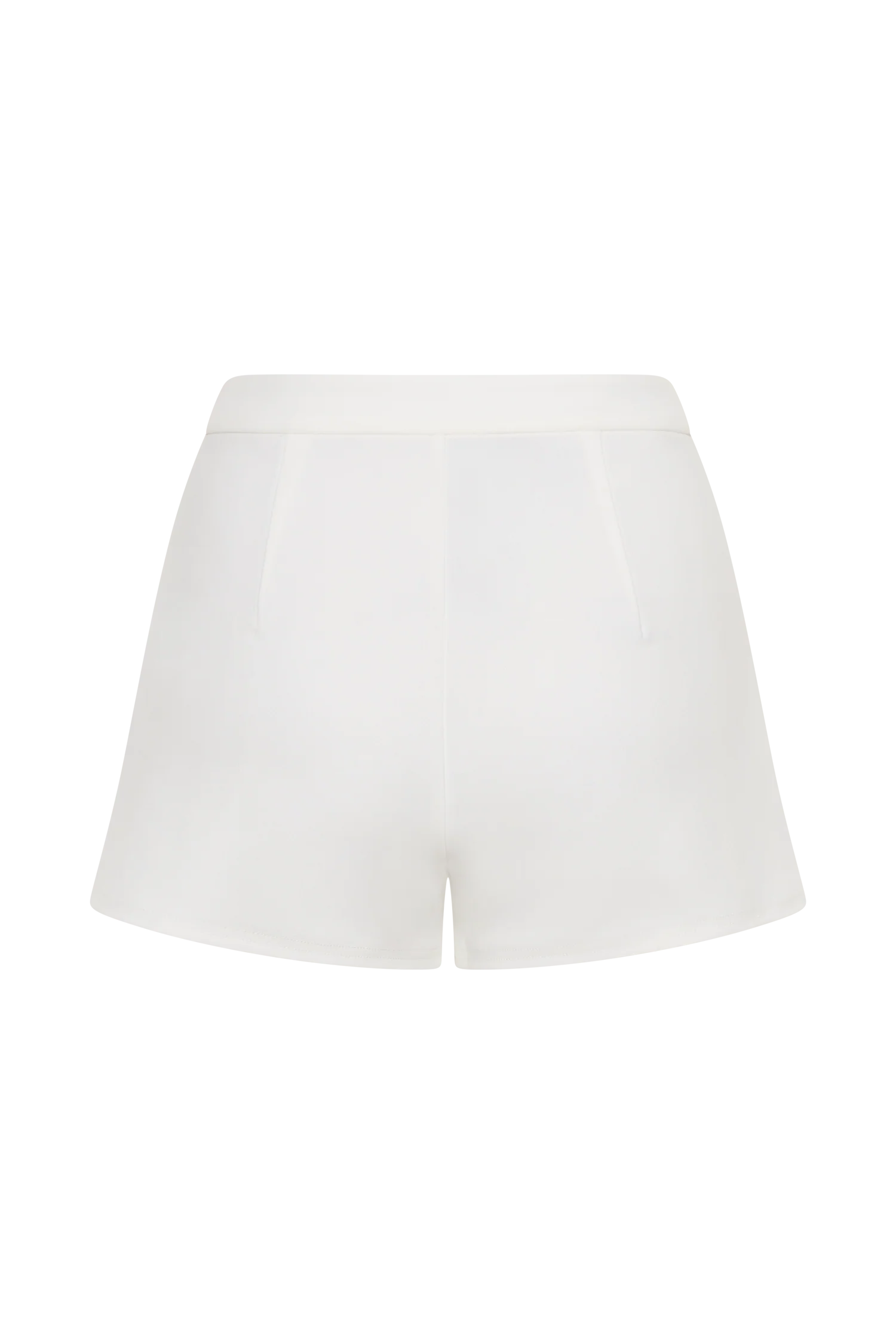 Blanca Stretch Crepe Shorts - White - Image 8