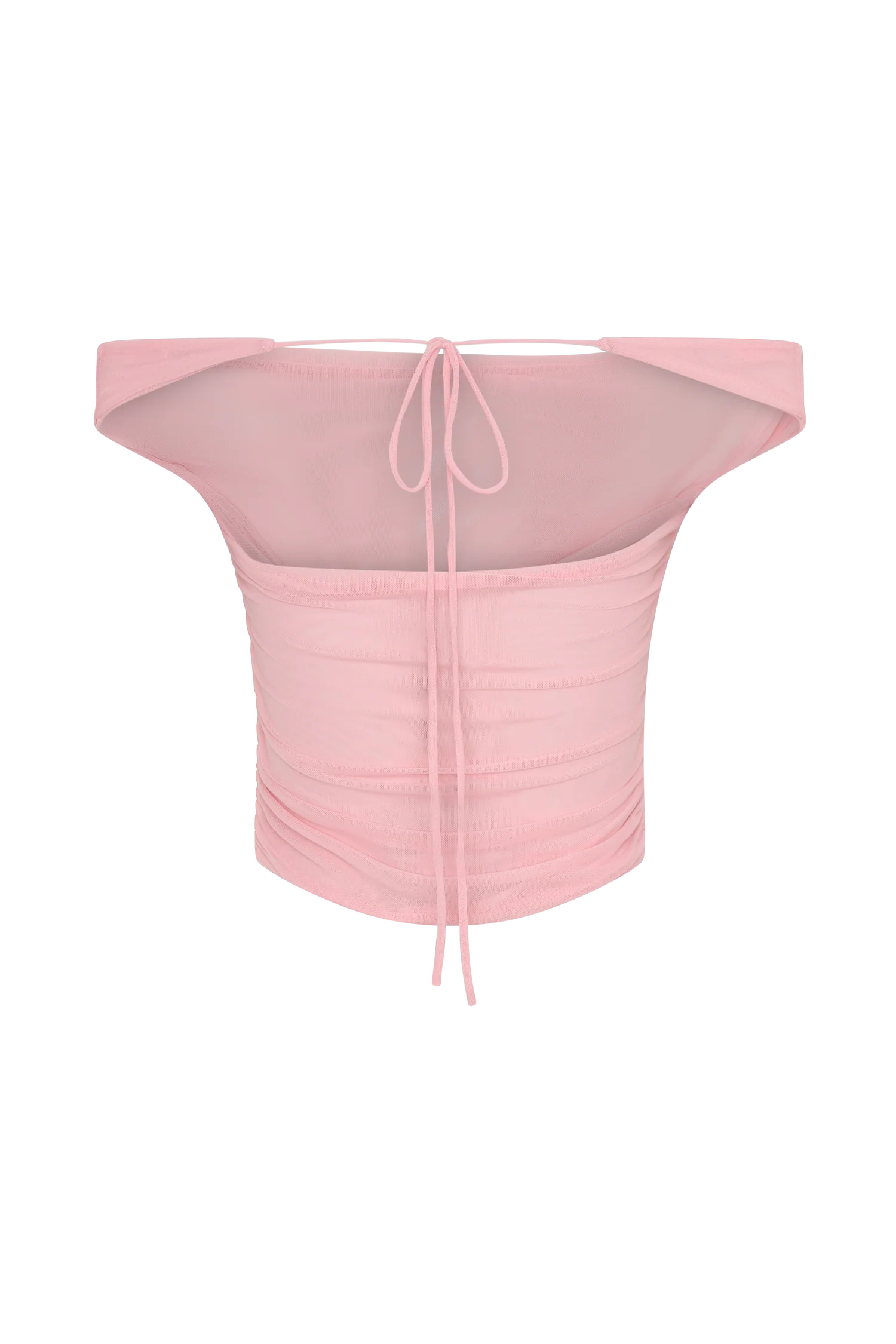 Brooklyn Mesh Crop Top - Candy Pink - Image 8