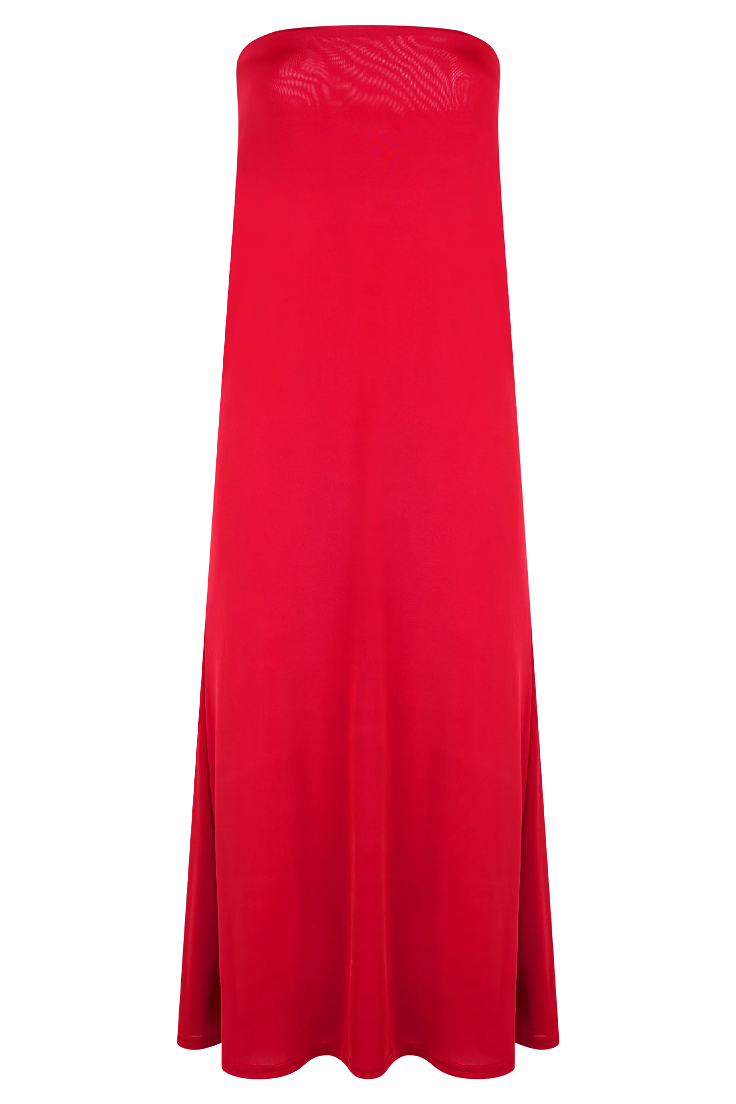 Bruna Slinky Fishtail Maxi Skirt - Red - Image 7
