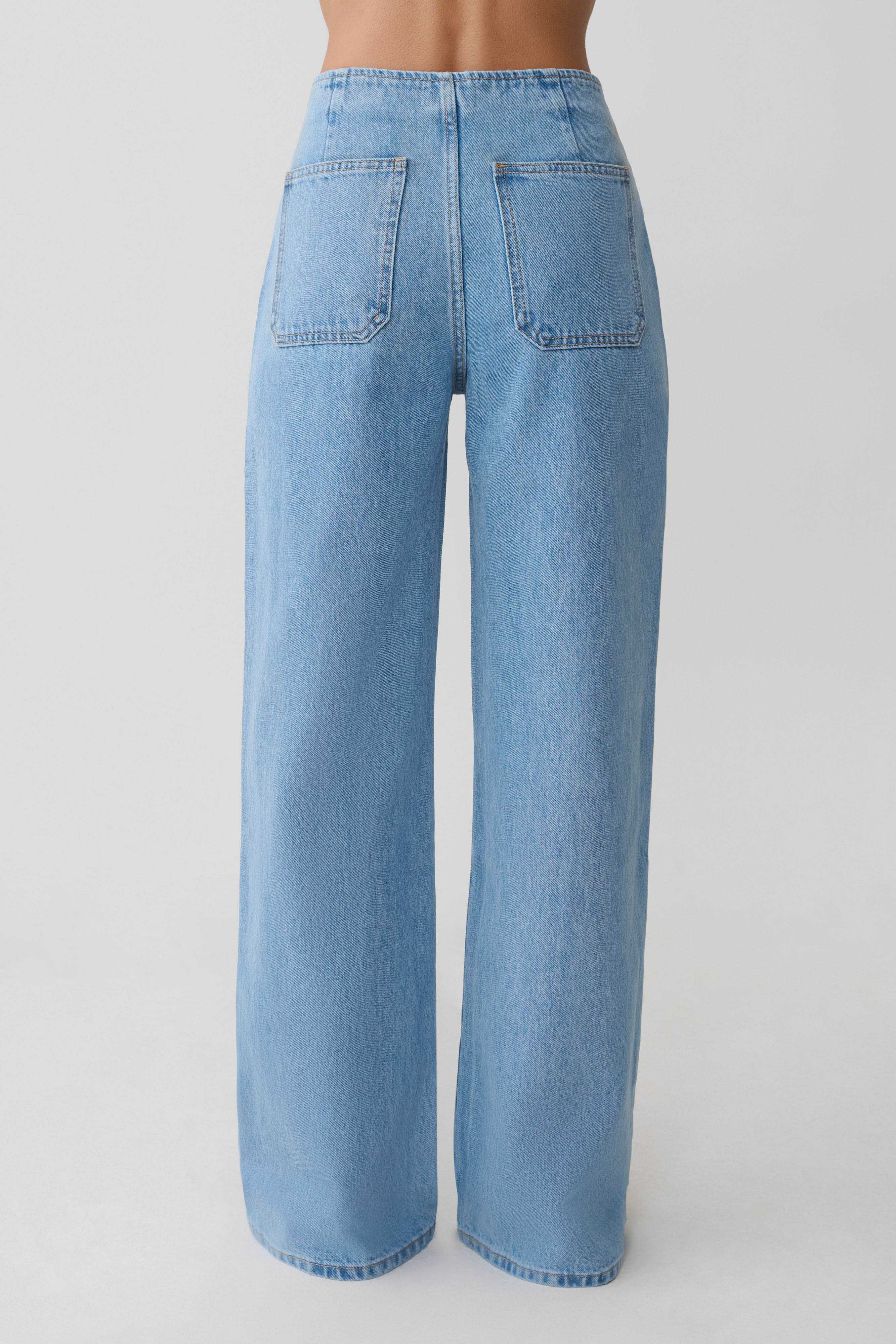 Caitlin Mid Rise Denim Jeans - Classic Blue - Image 2