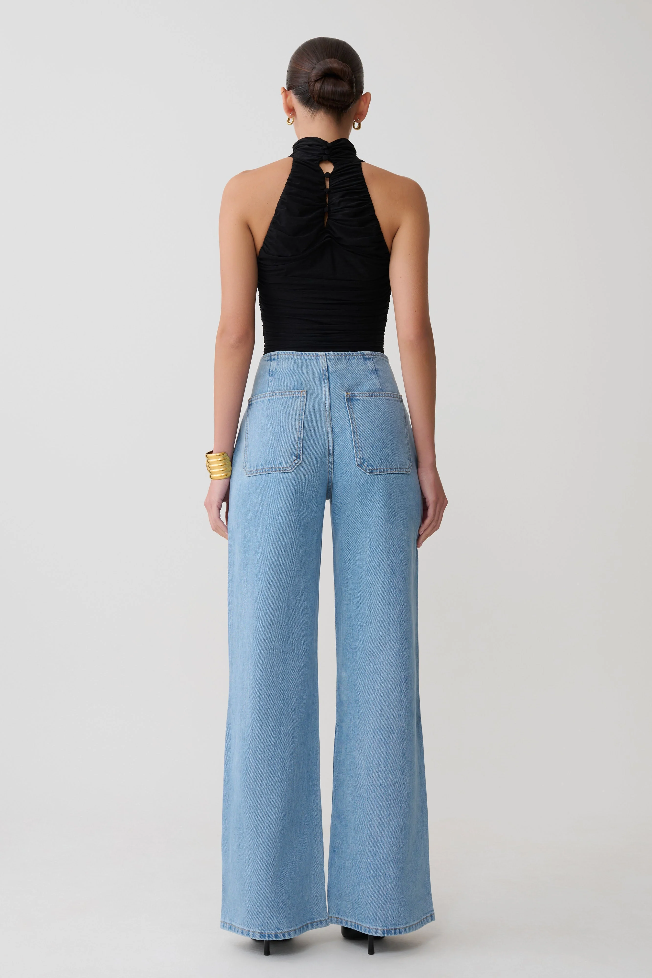 Caitlin Mid Rise Denim Jeans - Classic Blue - Image 7
