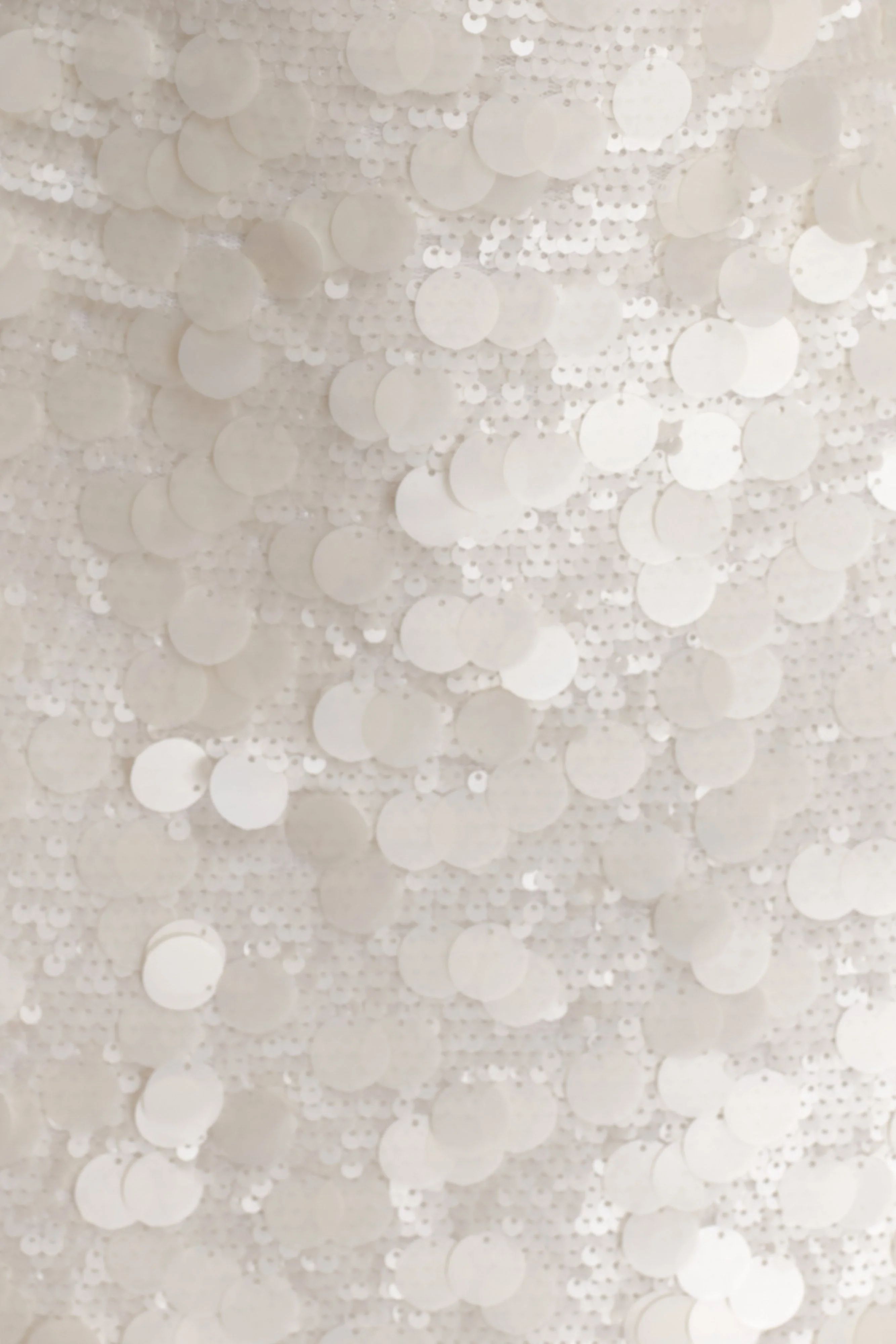 Caralee Sequin Halter Mini Dress - Ivory - Image 7