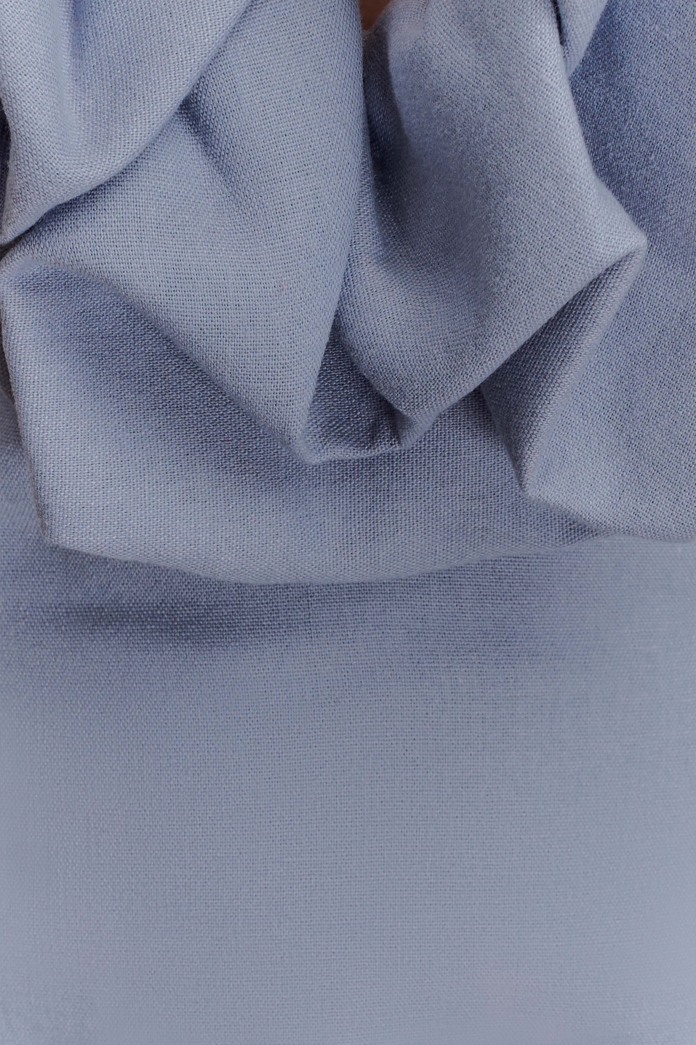 Carolyn Linen Bubble Maxi Dress - Misty Blue - Image 11