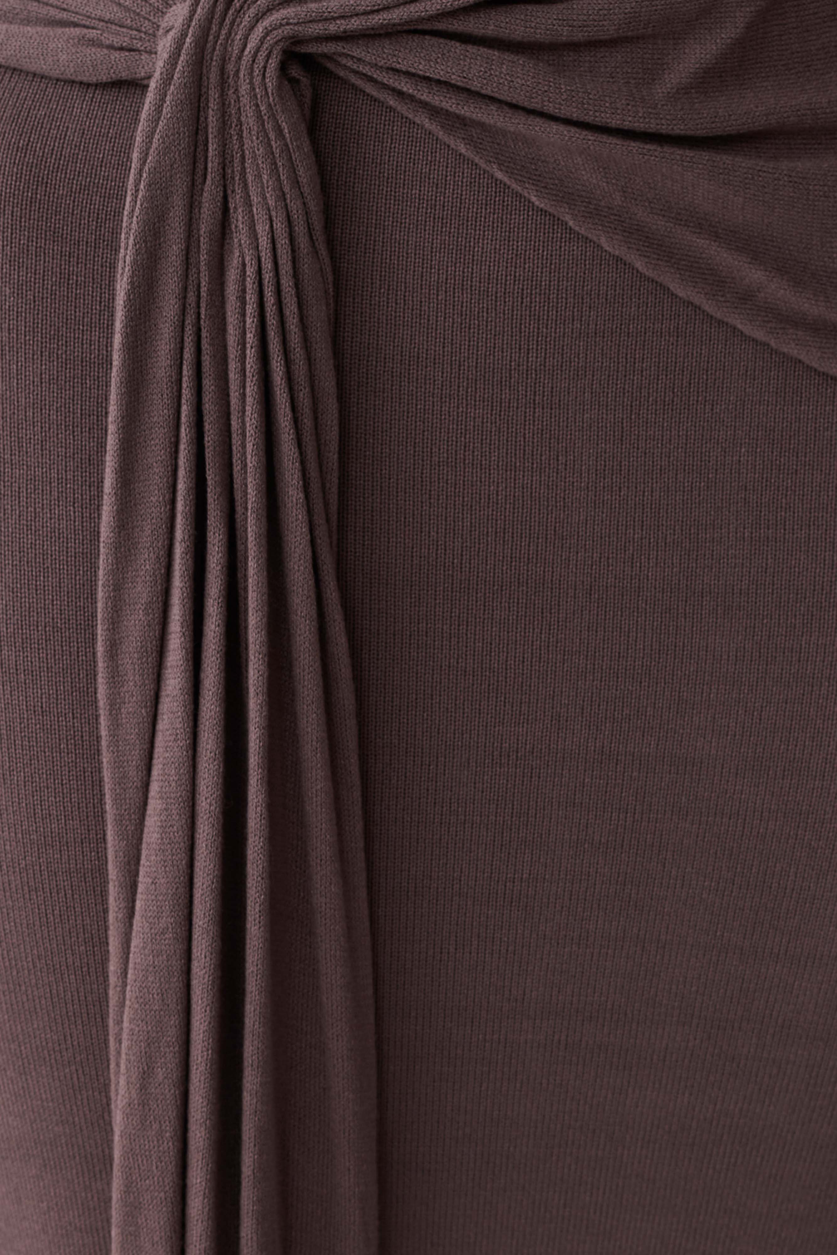 Cindylou Halter Knit Maxi Dress - Peppercorn - Image 6
