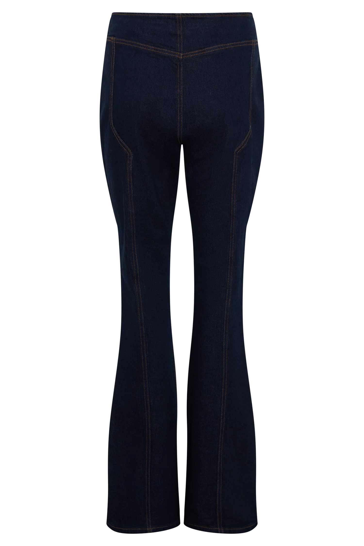Clio Paneled Flare Jeans - Indigo Blue - Image 10