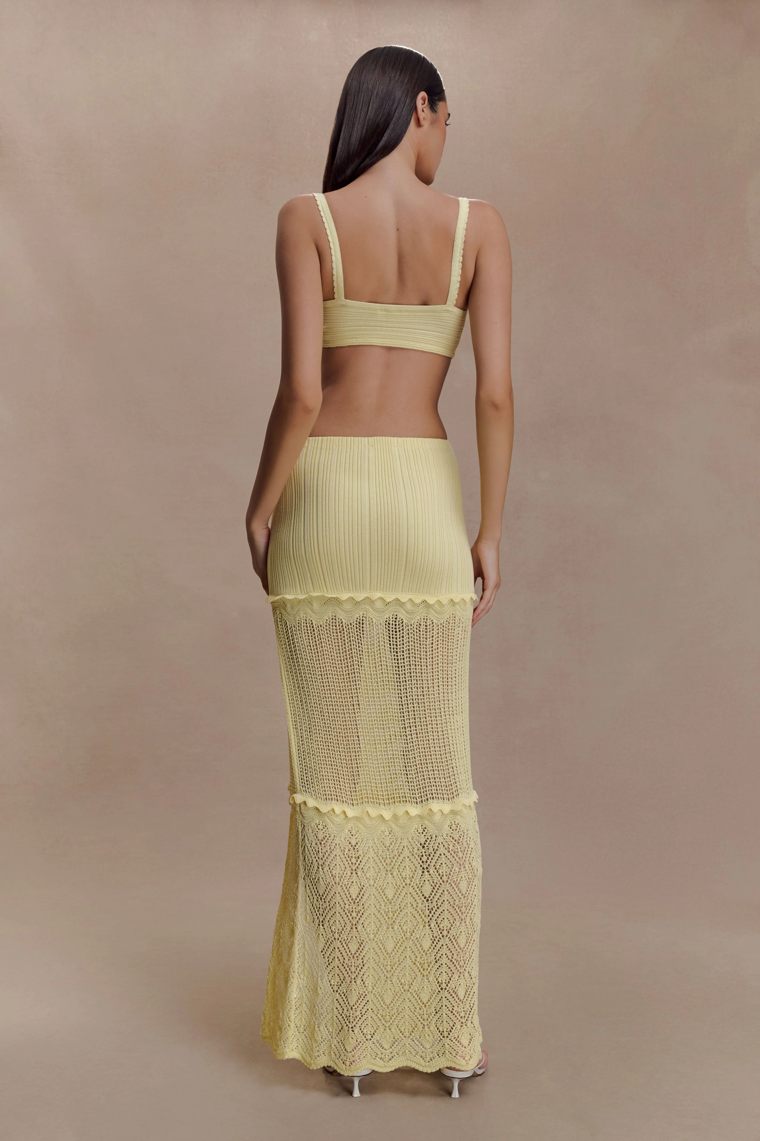 Coleene Pointelle Knit Top - Lemon - Image 5