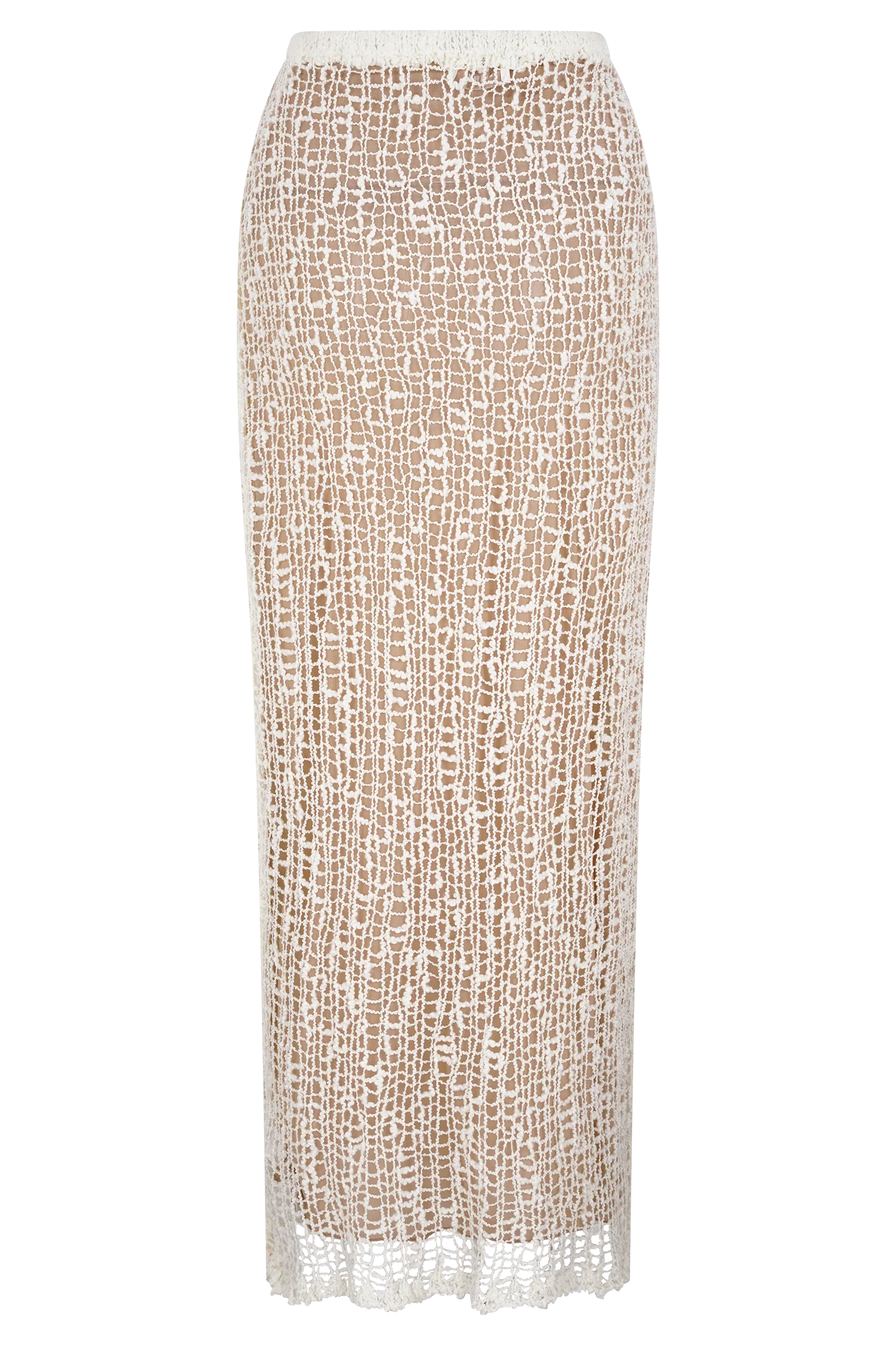 Cordelia Knit Maxi Skirt - Ivory - Image 6