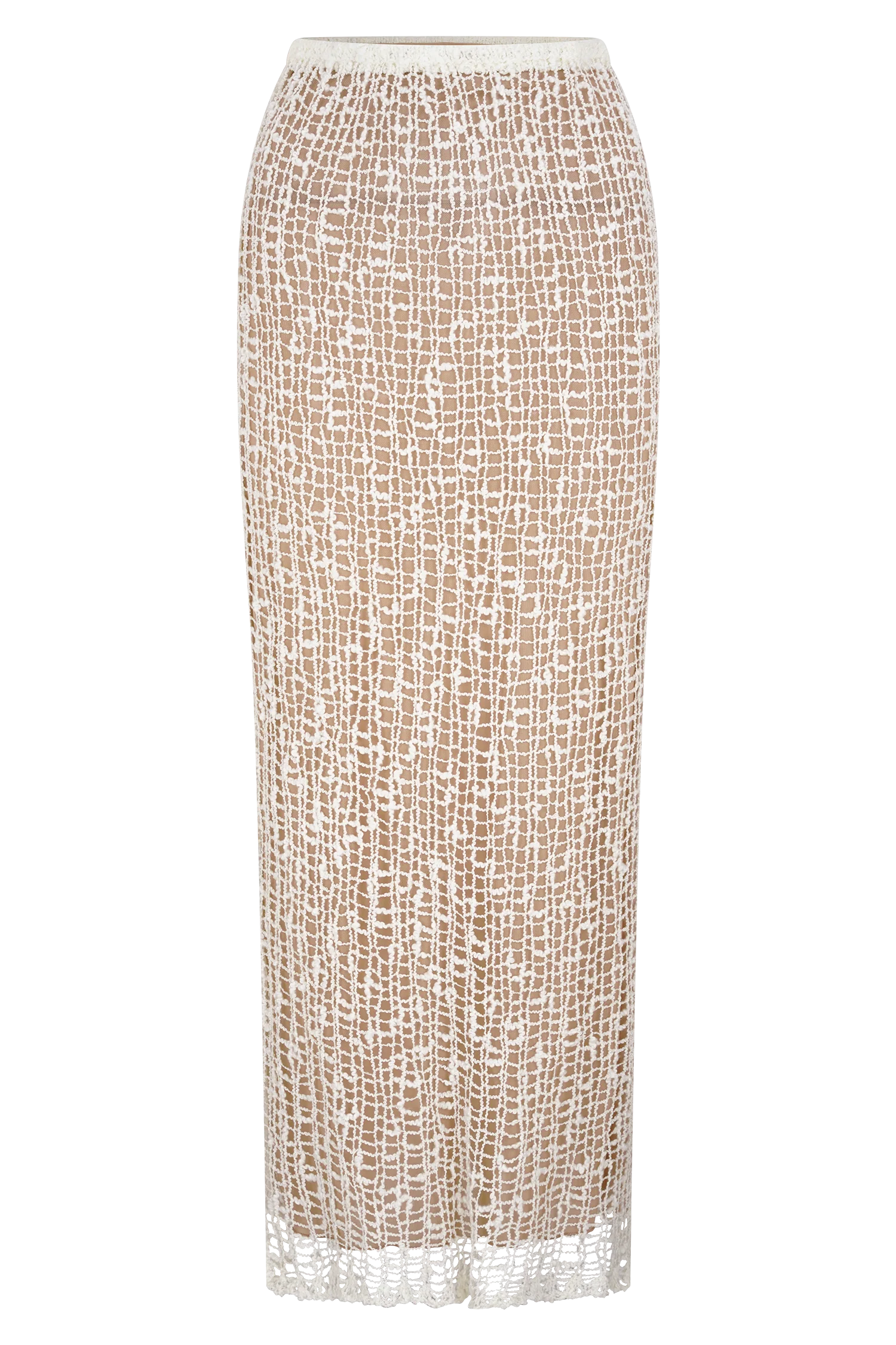 Cordelia Knit Maxi Skirt - Ivory - Image 7