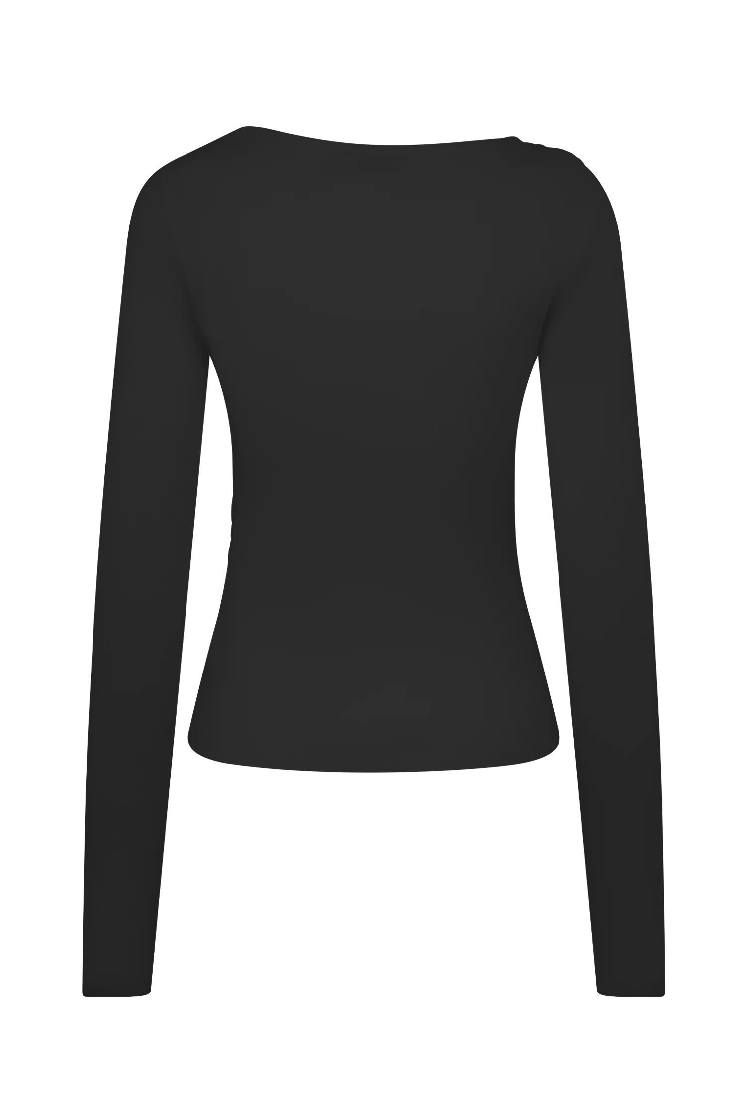 Culver Draped Twist Knit Top - Black - Image 6