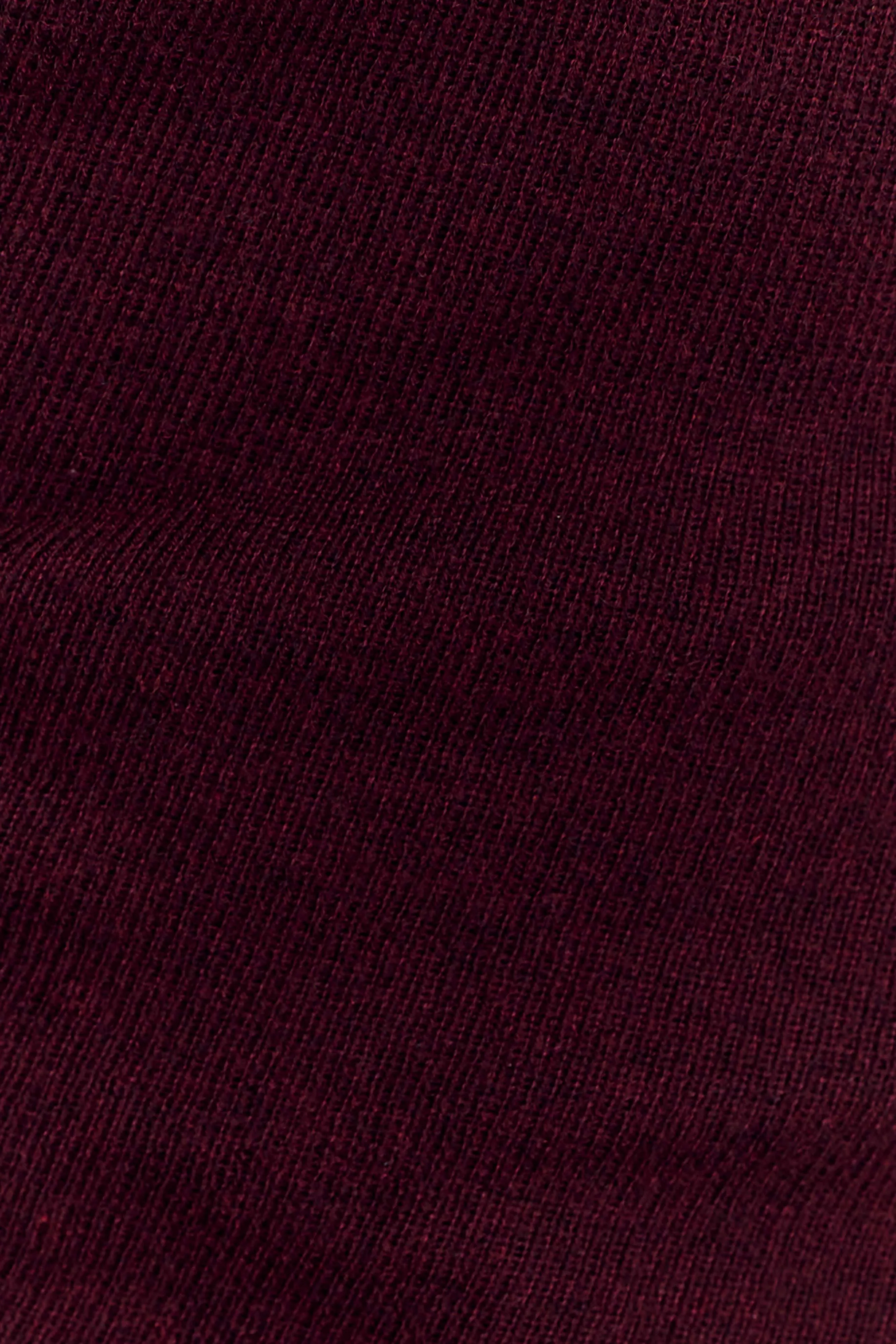 Culver Draped Twist Knit Top - Wine - Image 4