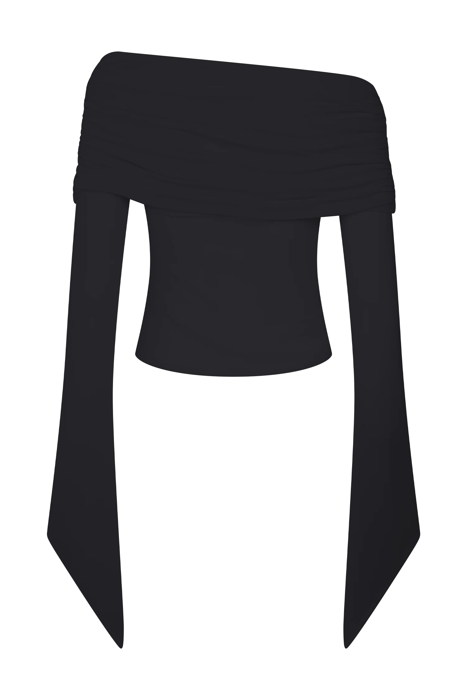 Dahlia One Shoulder Top - Black - Image 8