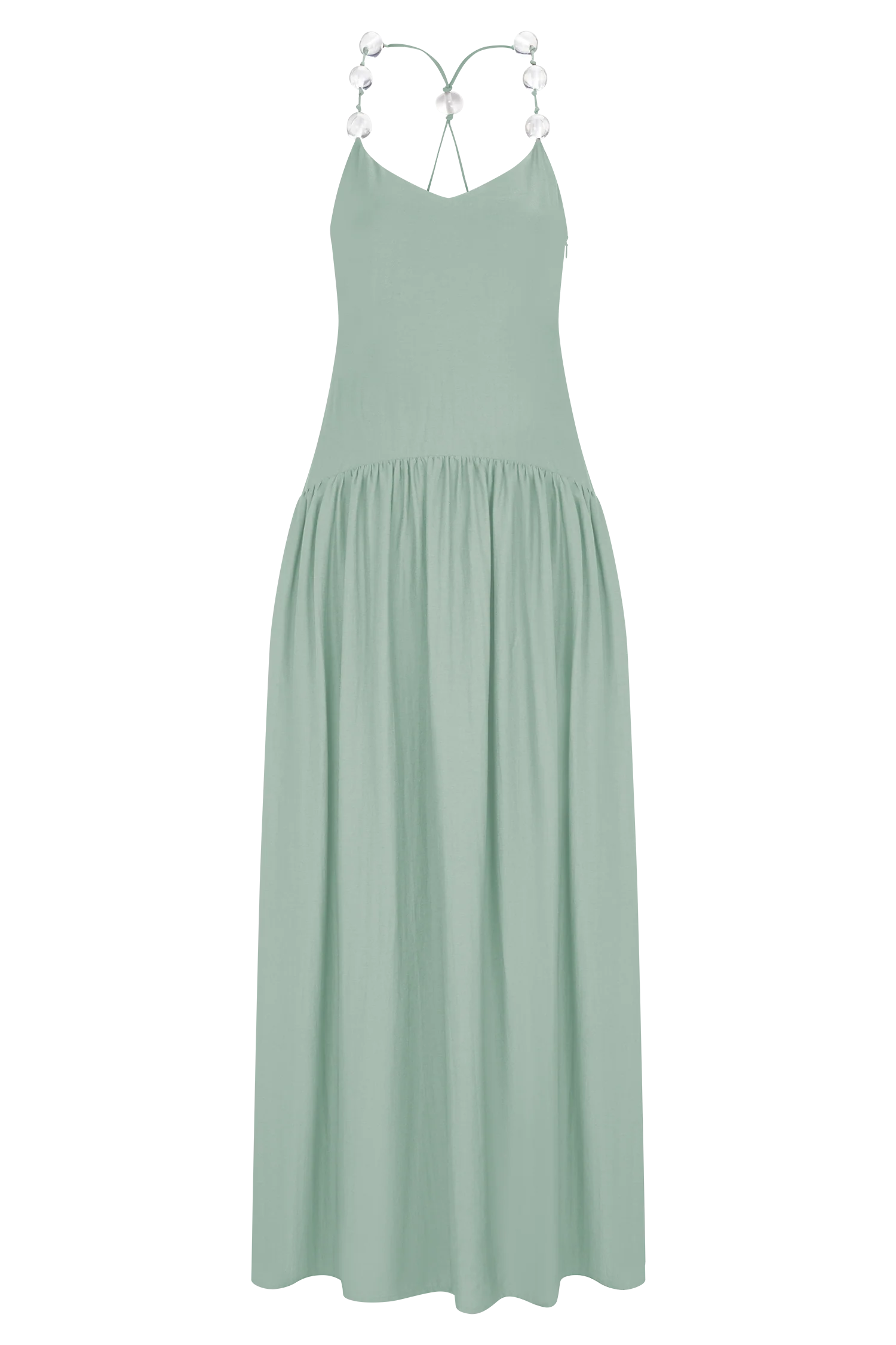 Darling Linen Maxi Dress - Sage - Image 7
