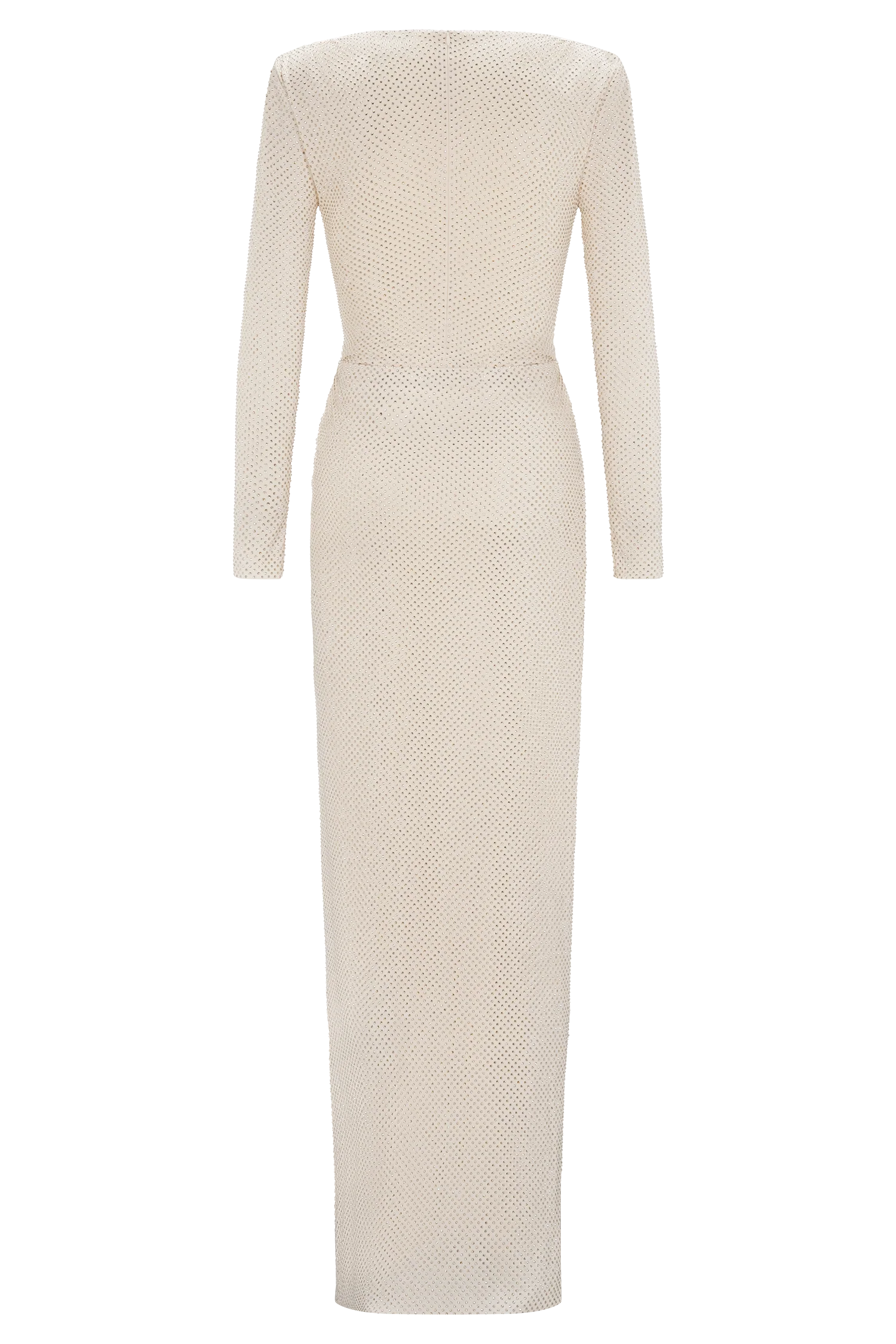 Deanna Long Sleeve Diamante Maxi Dress - Gold - Image 11