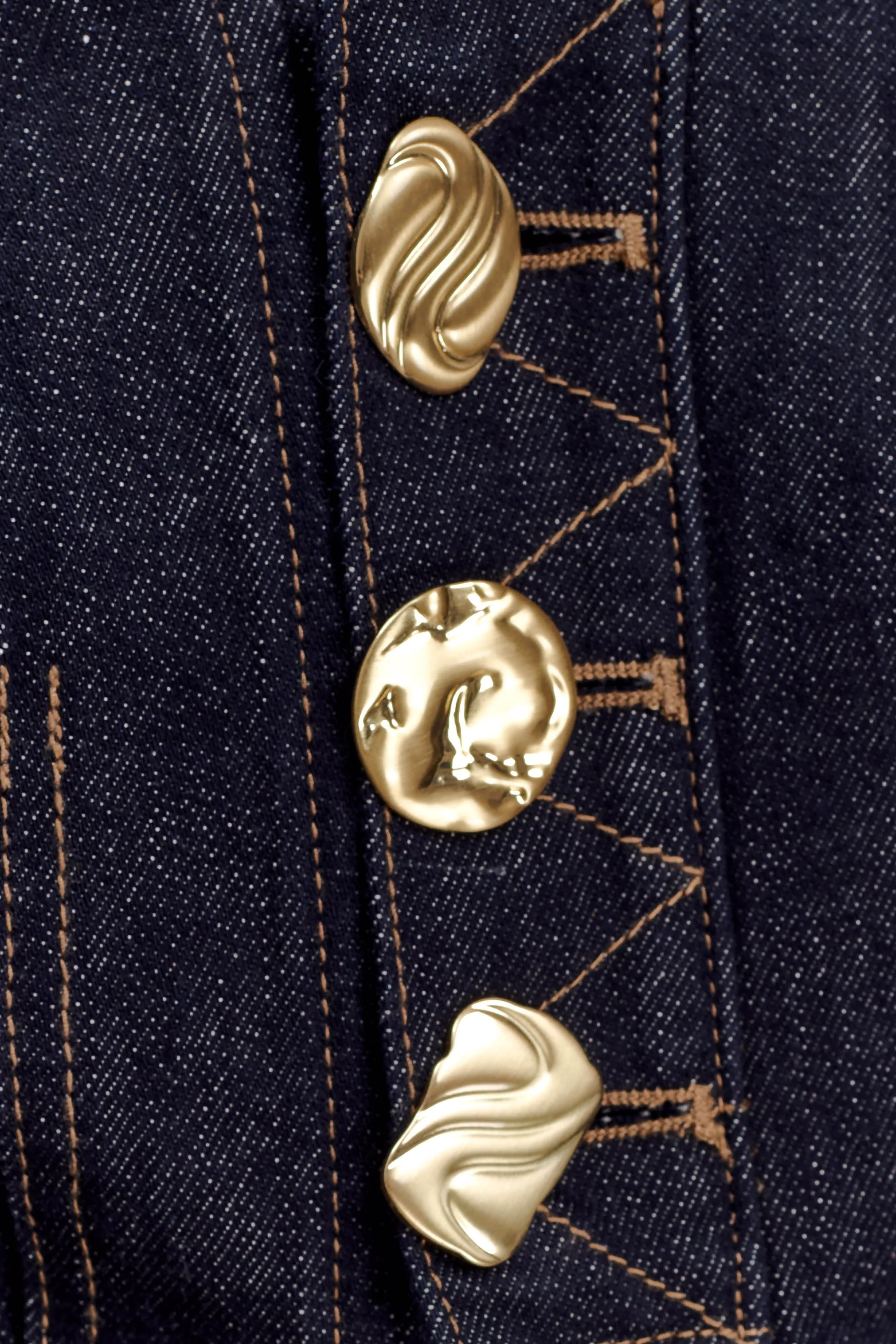 Demi High Waisted Denim Shorts - Washed Indigo Blue - Image 7