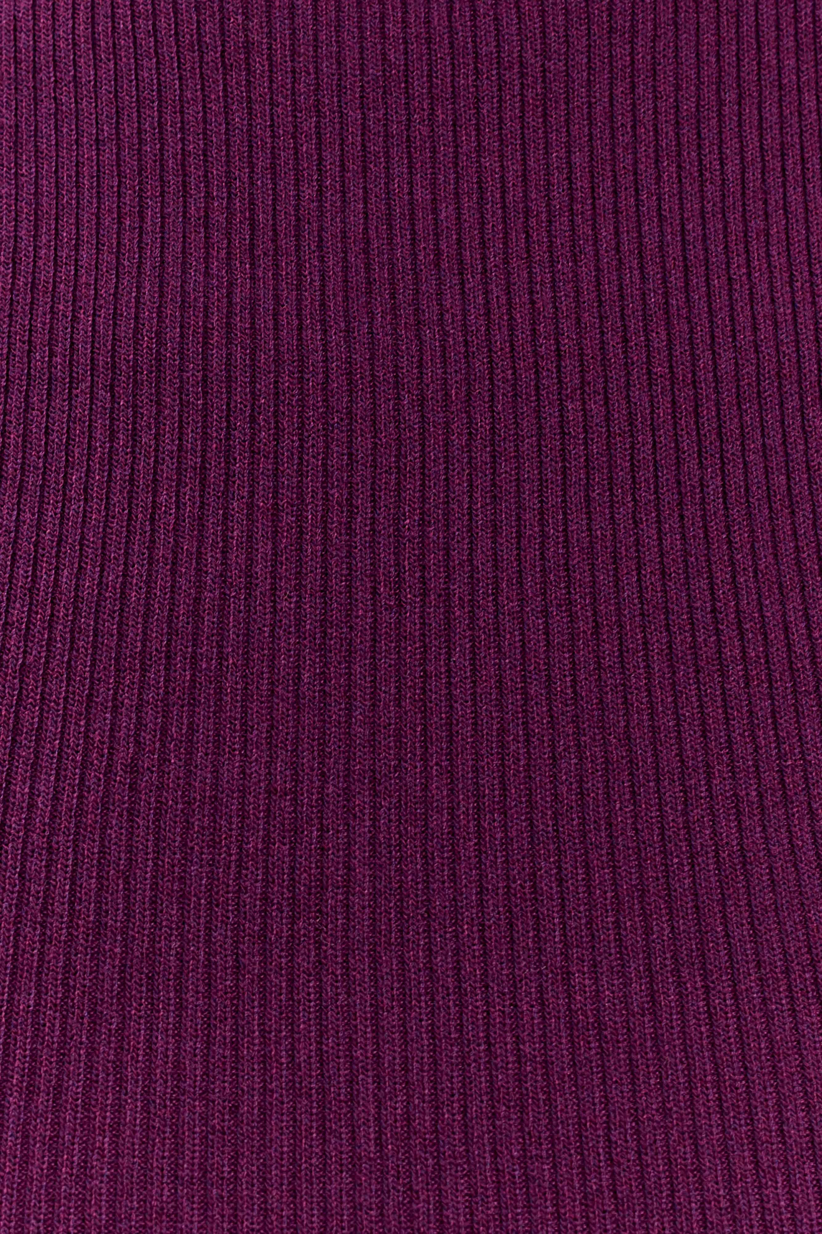 Diya Ribbed Sleeveless Top With Wire Hem - Plum - Image 6