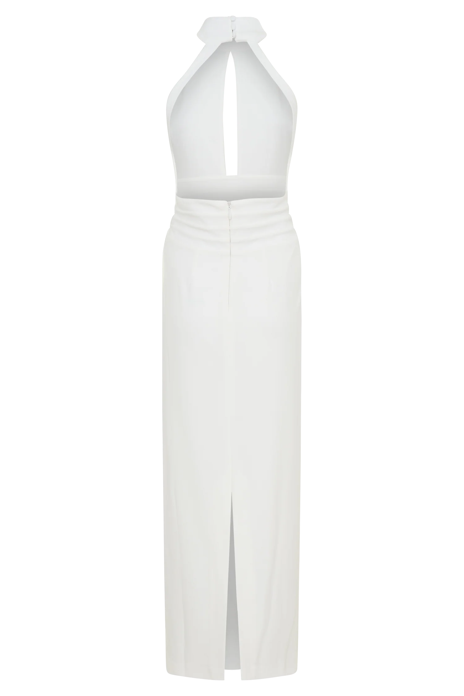 Elan Stretch Crepe Maxi Dress - White - Image 8