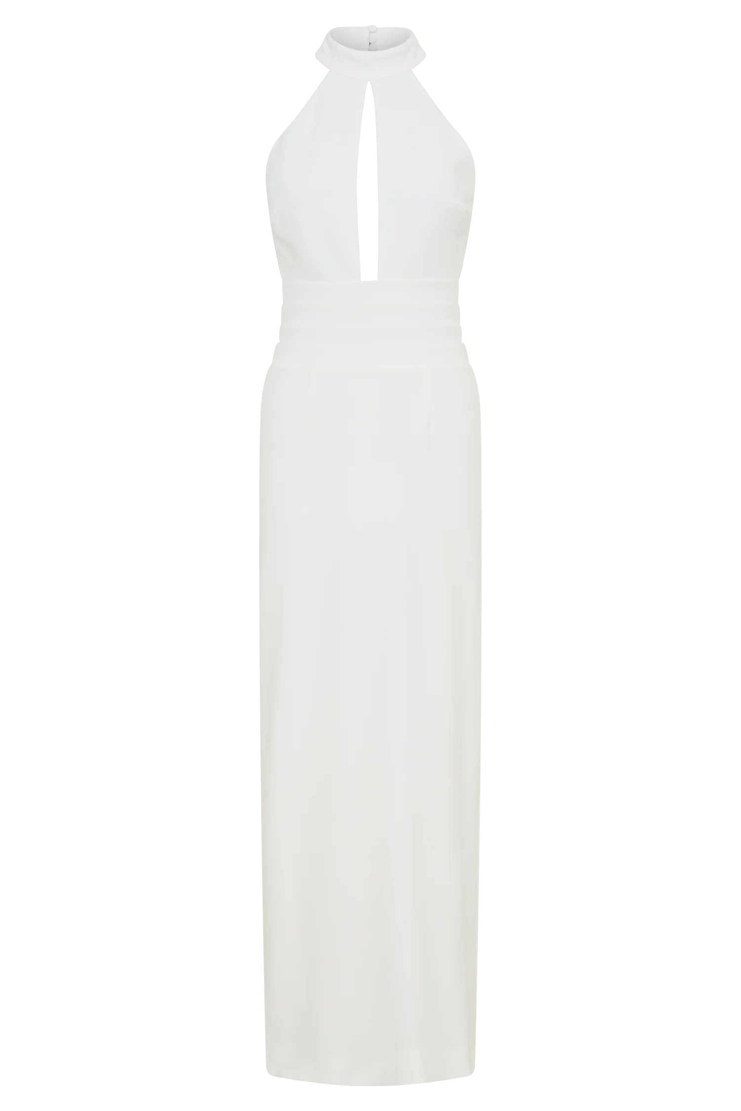 Elan Stretch Crepe Maxi Dress - White - Image 9