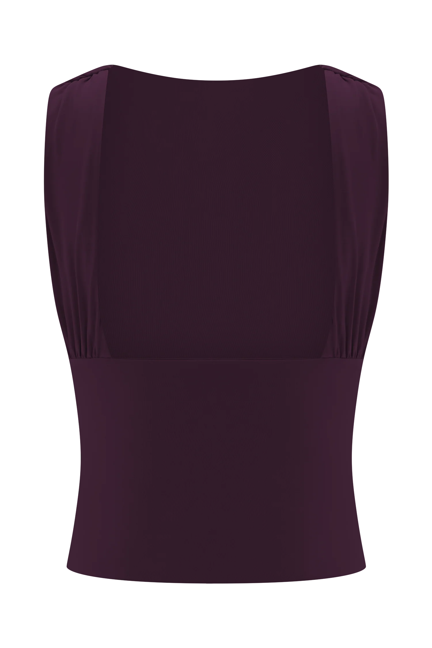 Erina Slinky Open Back Top - Aubergine - Image 8