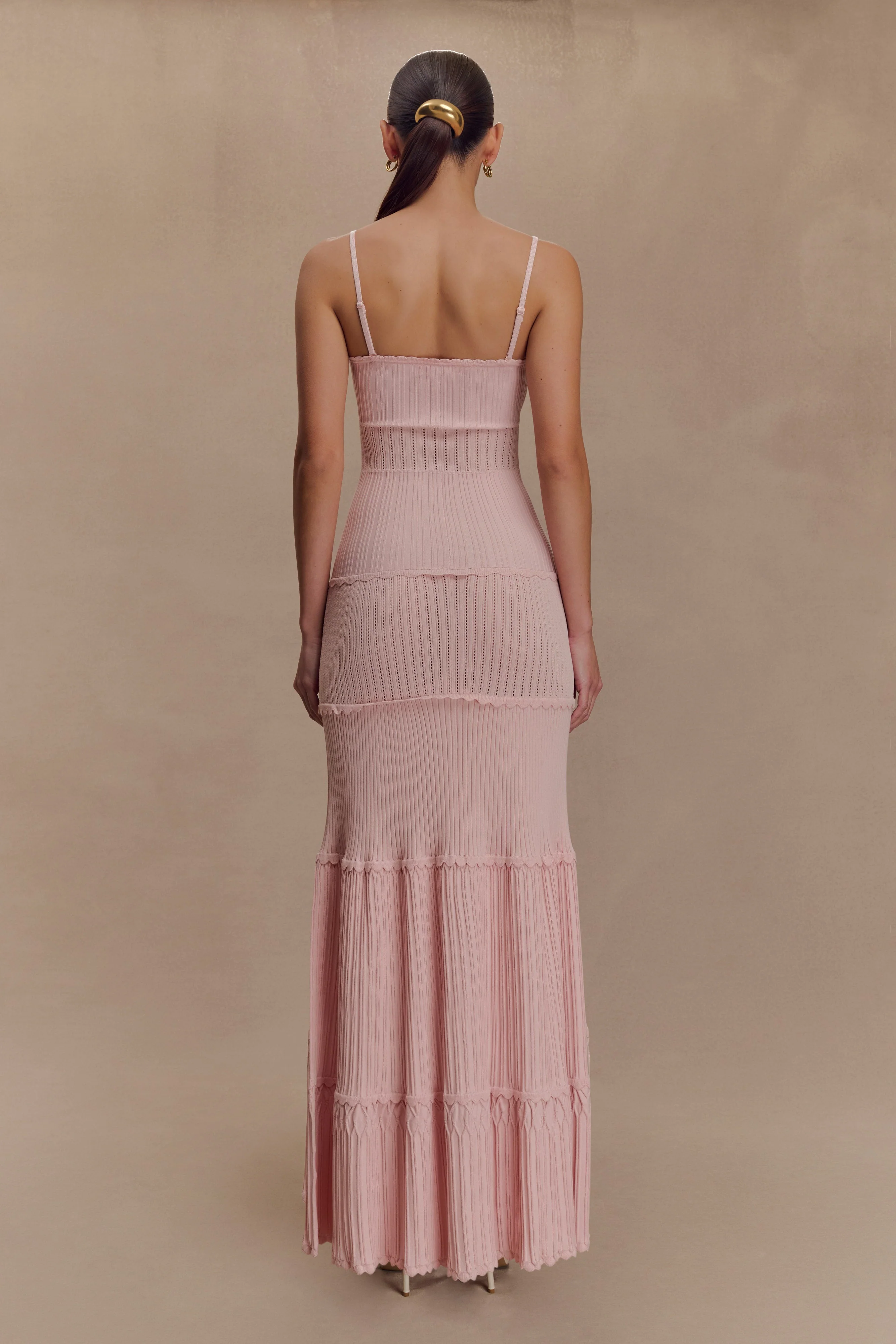 Finley Pointelle Knit Maxi Dress - Baby Pink - Image 2
