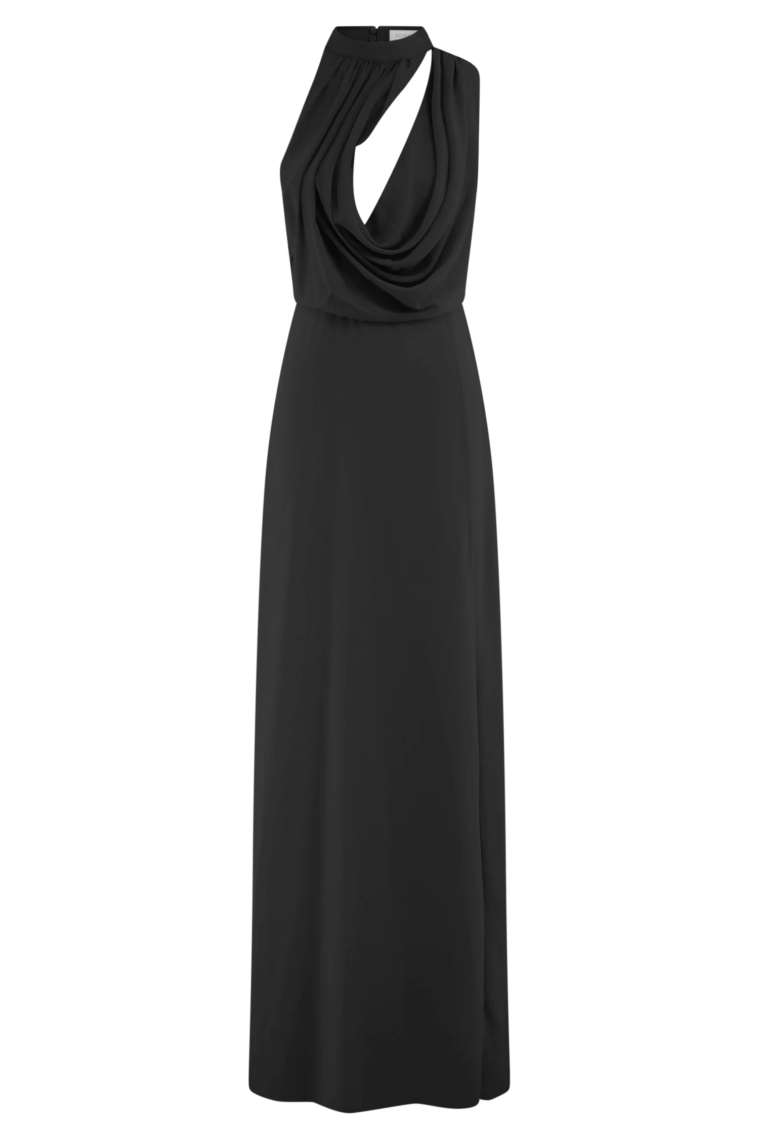 Galia Cowl Neck Maxi Dress - Black - Image 7