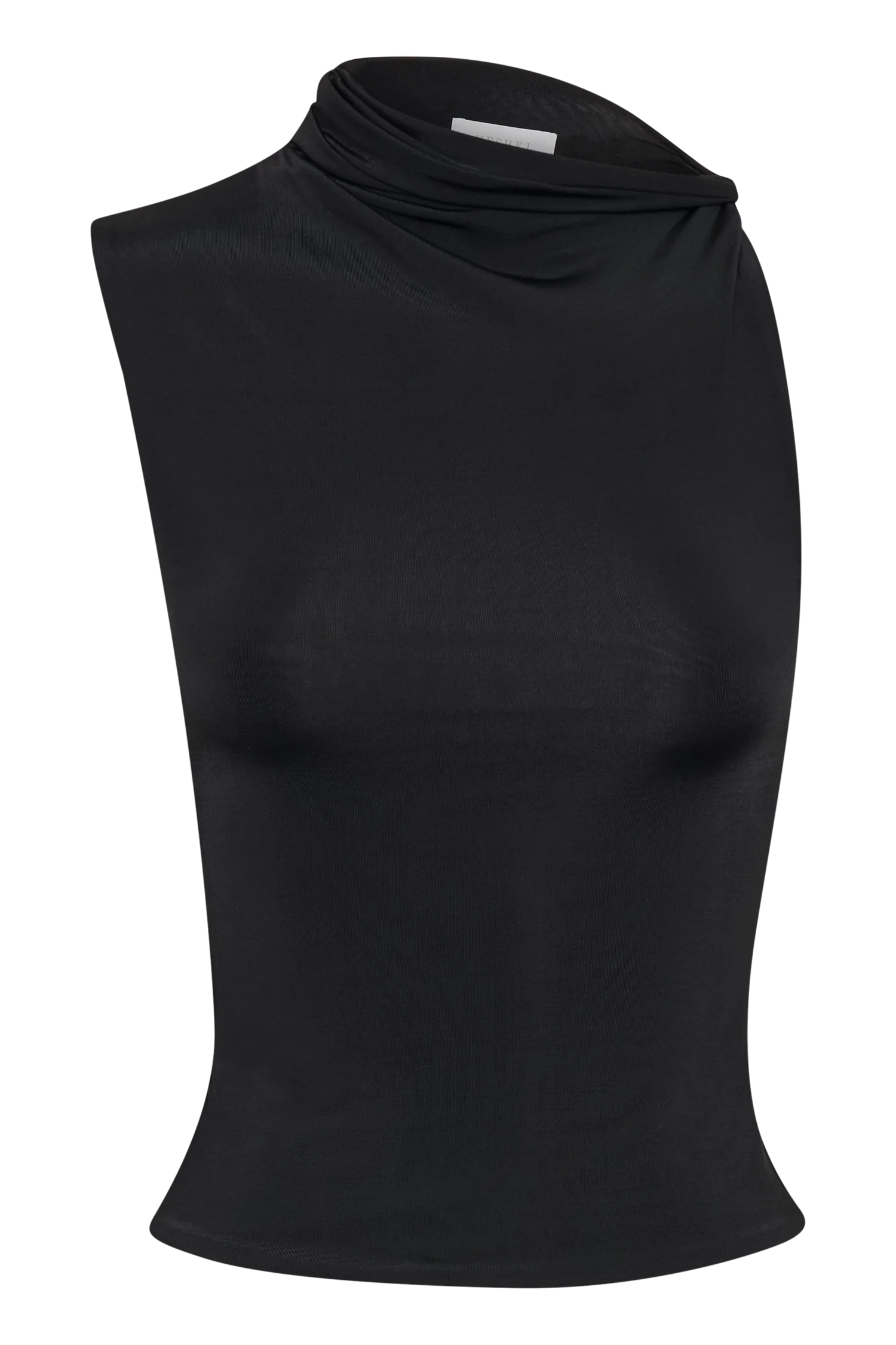 Hadleigh Sleeveless Slinky Top - Black - Image 8