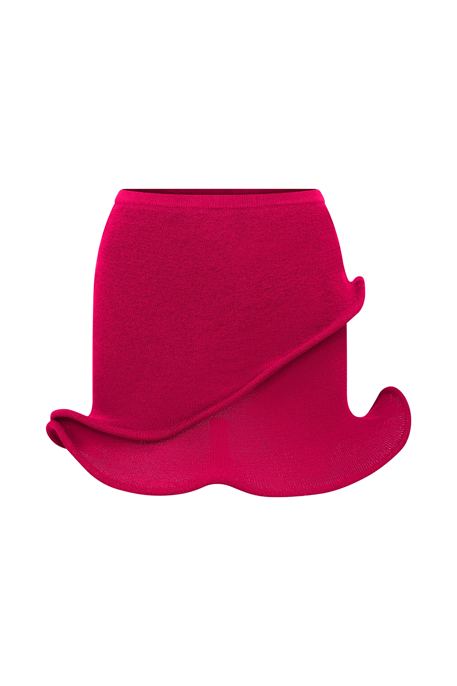 Haisley Knit Mini Skirt - Raspberry - Image 9