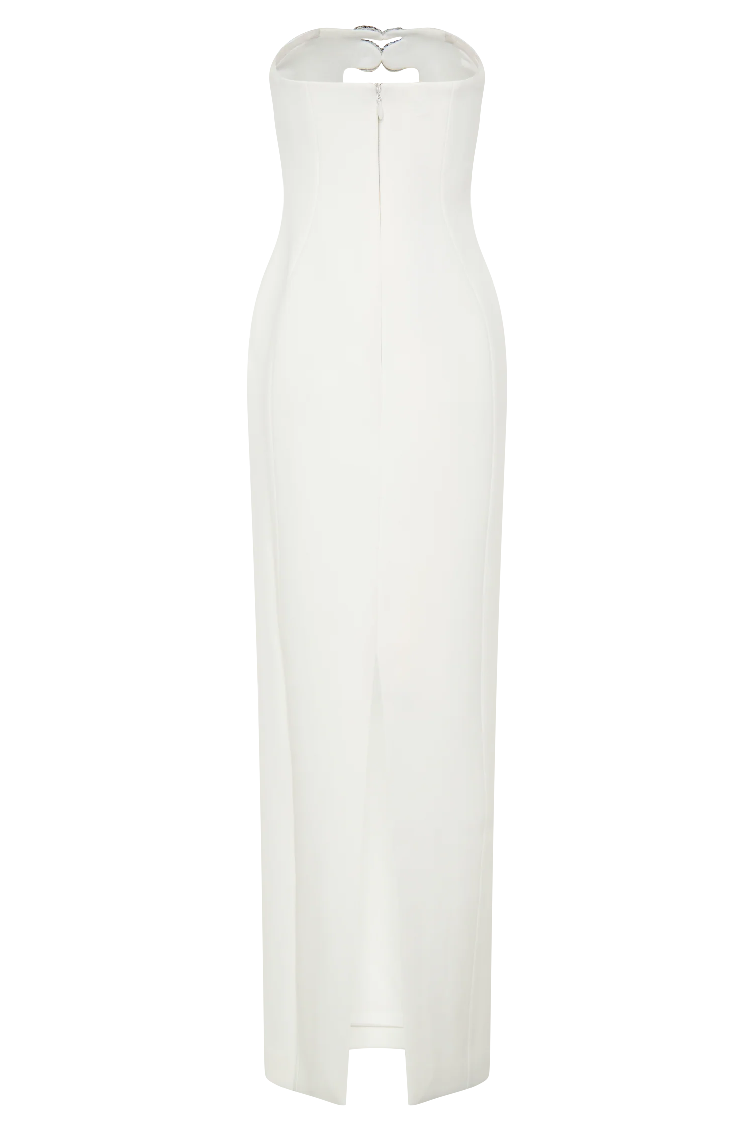 Hilda Embellished Strapless Maxi Dress - White - Image 8