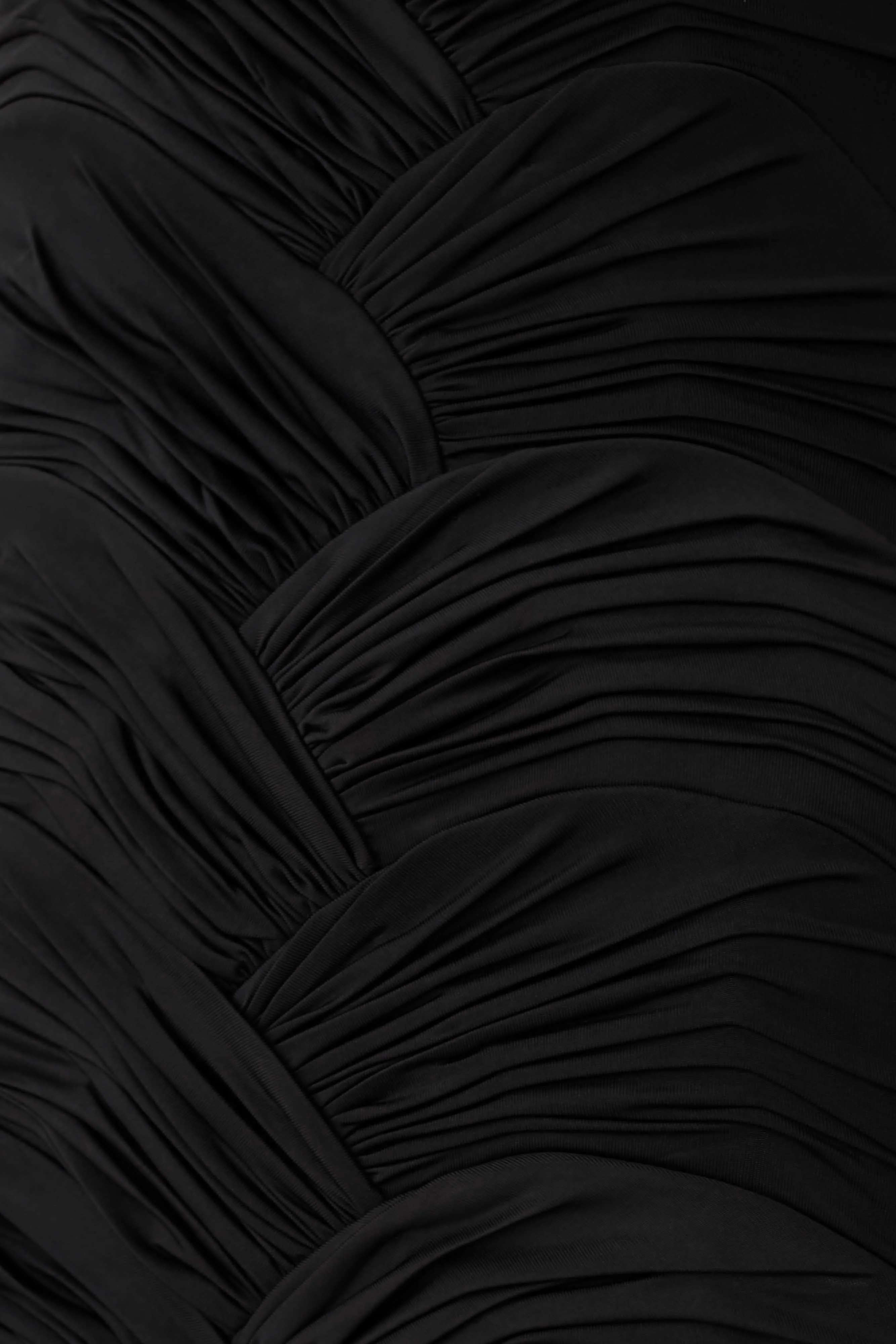 Hoai Gathered Slinky Halter Maxi Dress - Black - Image 6