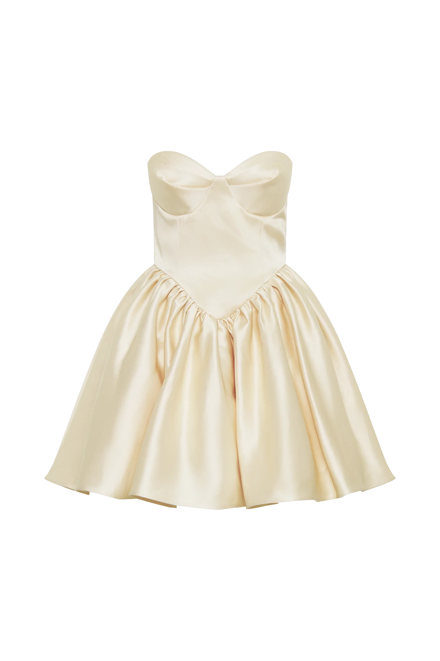 Hollie Structured Corset Mini Dress - Gold - Image 7