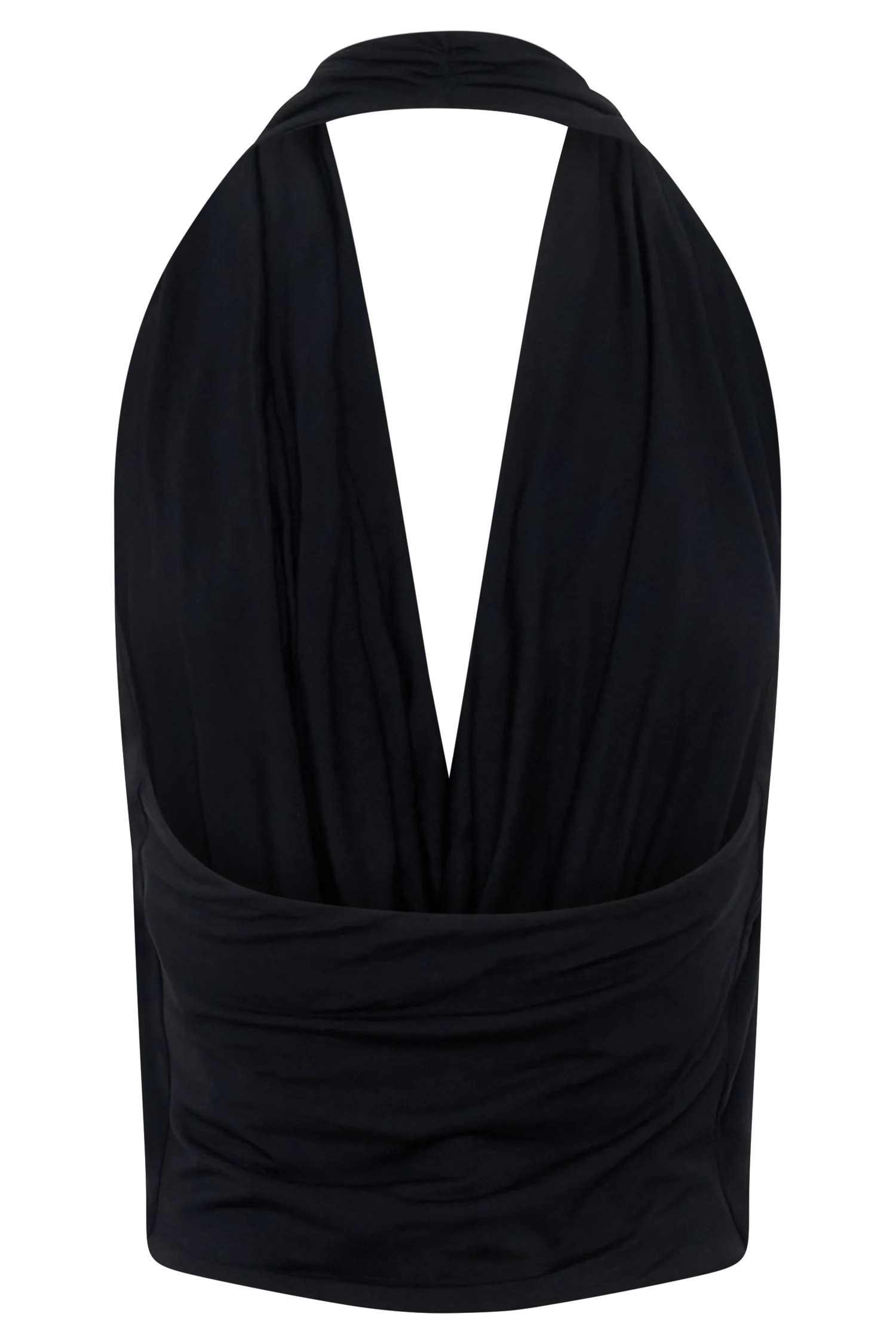 Huyen Cowl Front Modal Top - Black - Image 8