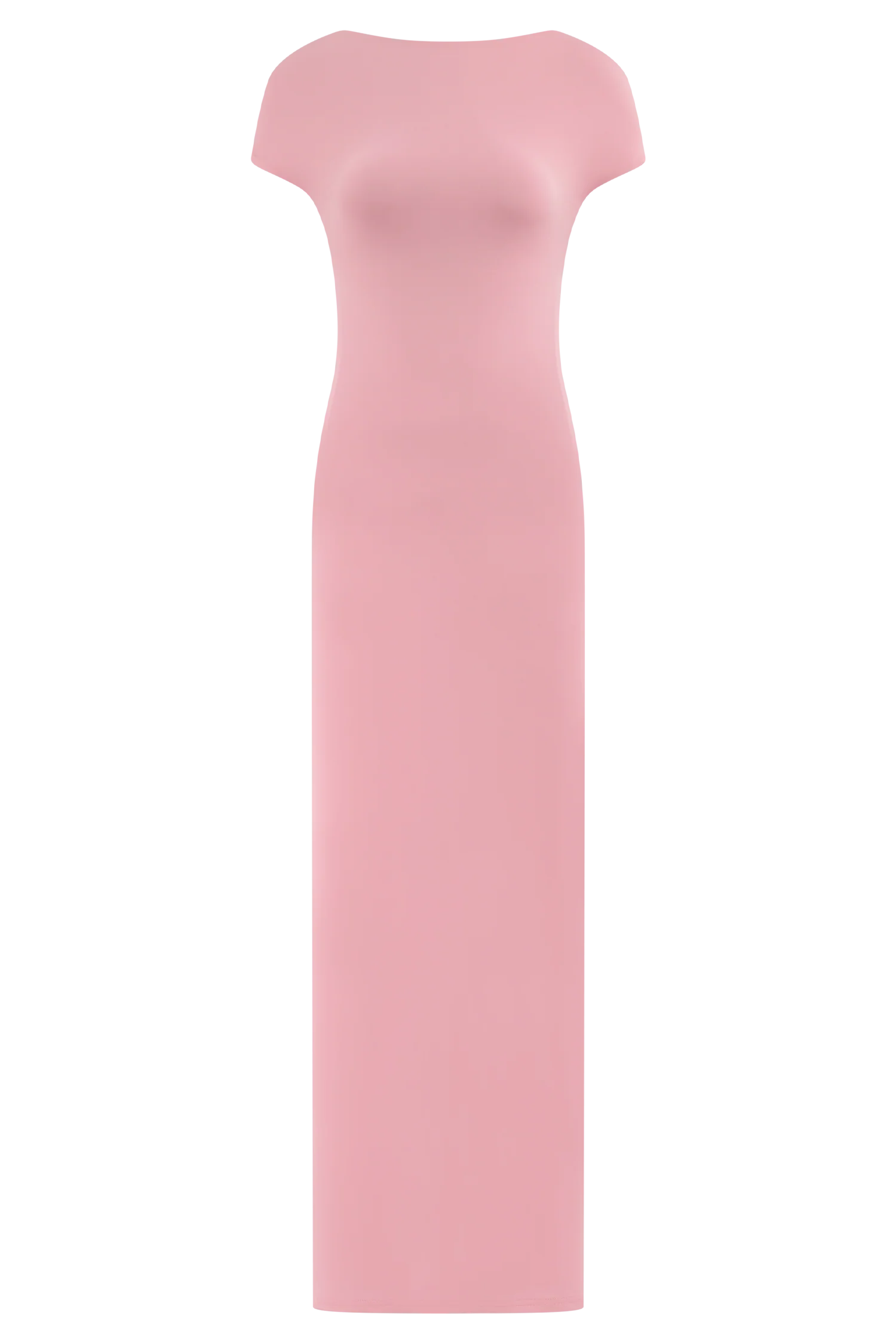 Imogen Off Shoulder Slinky Maxi Dress - Candy Pink - Image 7