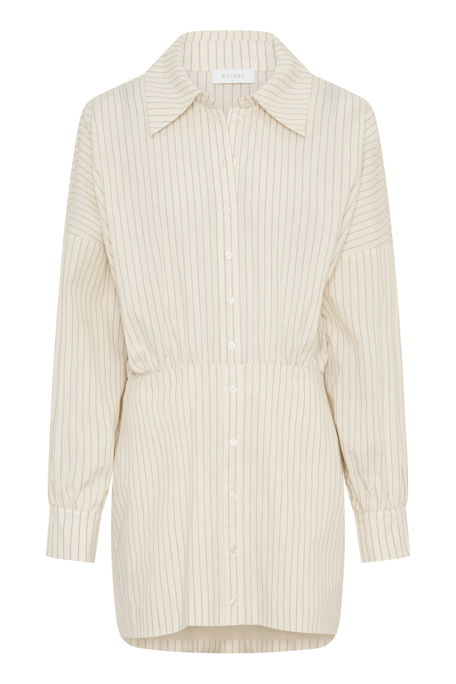 Ivy Oversize Shirt Mini Dress - Stripe - Image 9