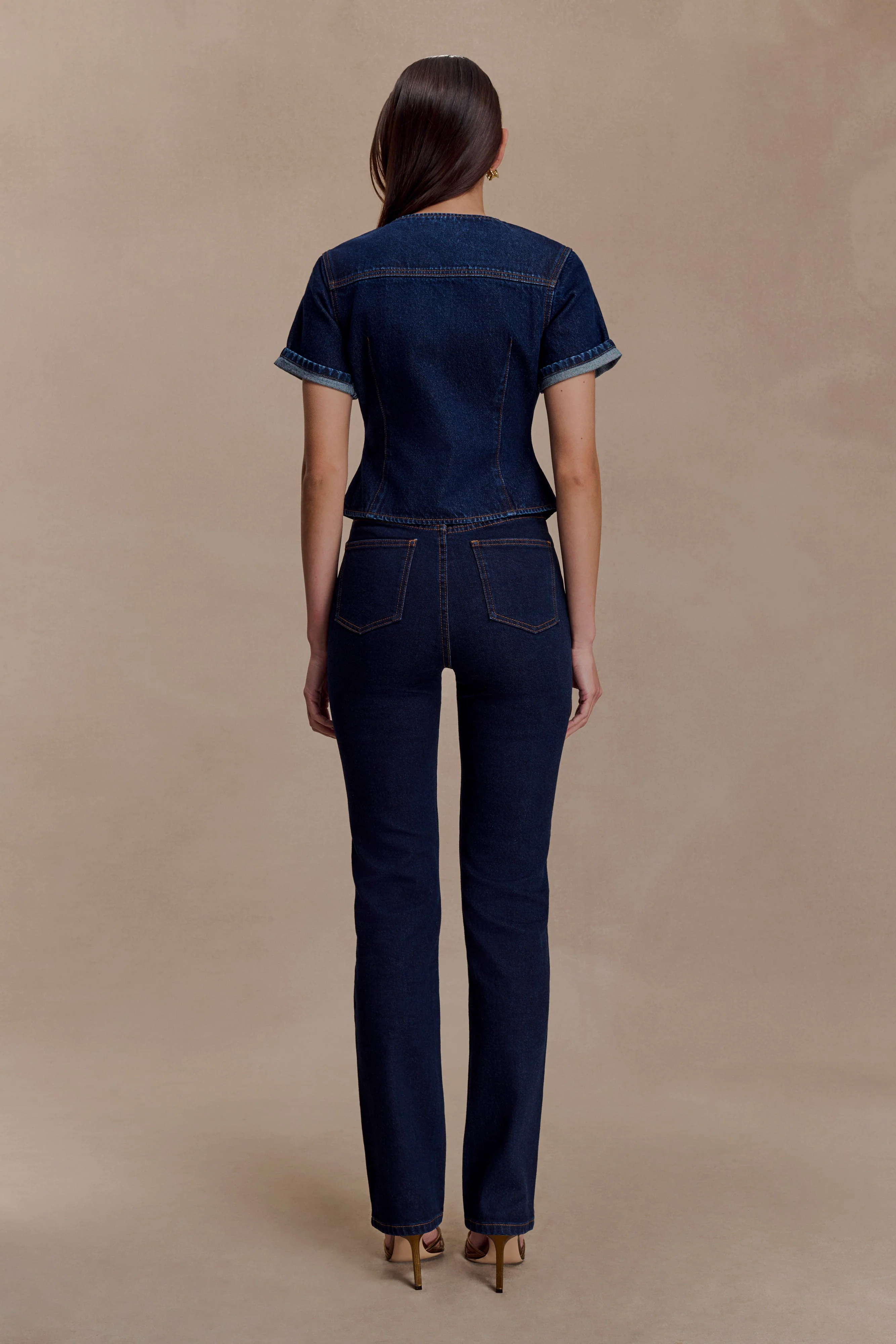 Janessa Skinny Denim Jeans- Indigo Blue - Image 5